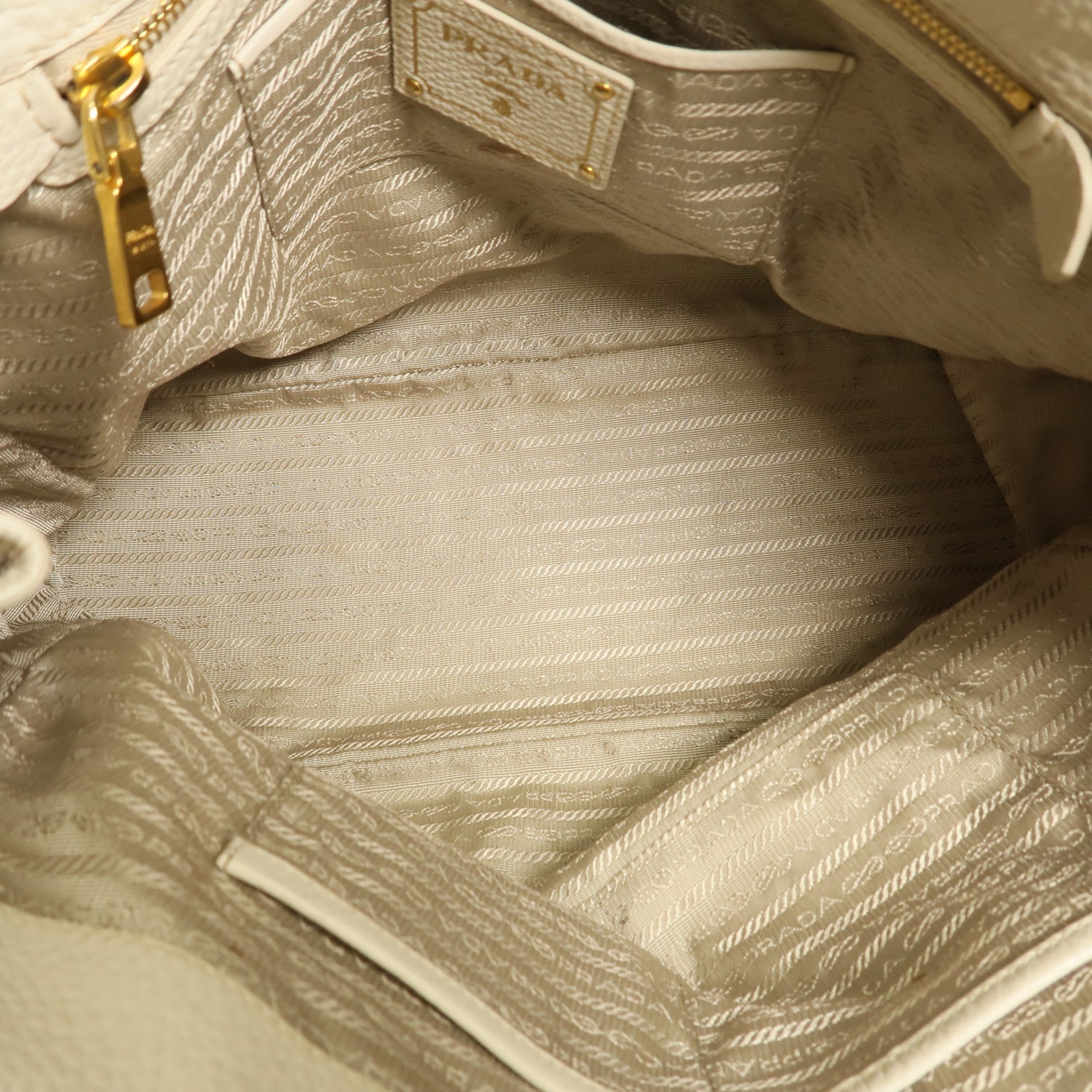 PRADA 牛皮皮革Shoulder Bag金扣手挽肩背兩用袋