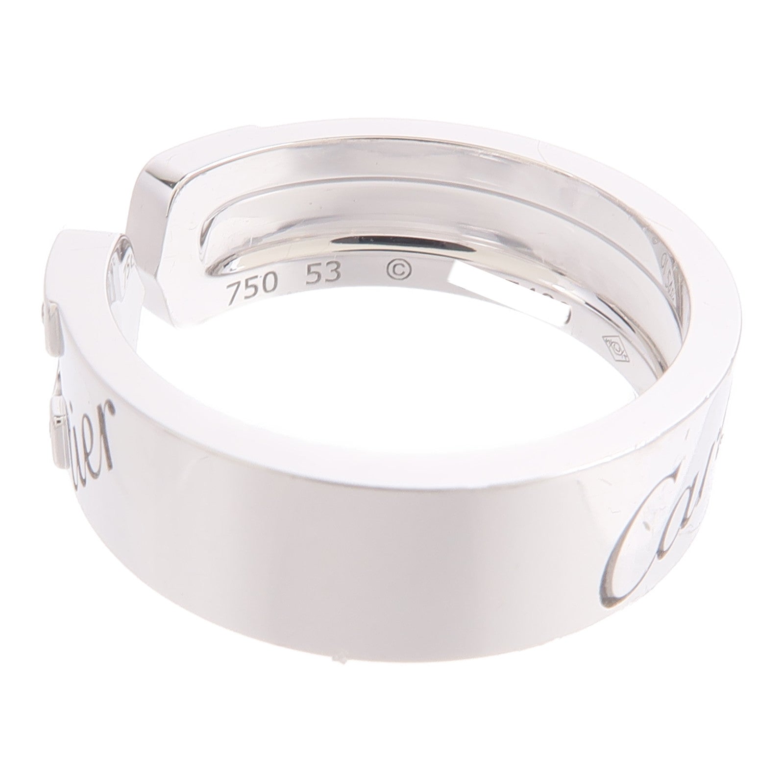 CARTIER 18K/白金C2 Diamond鑽石戒指