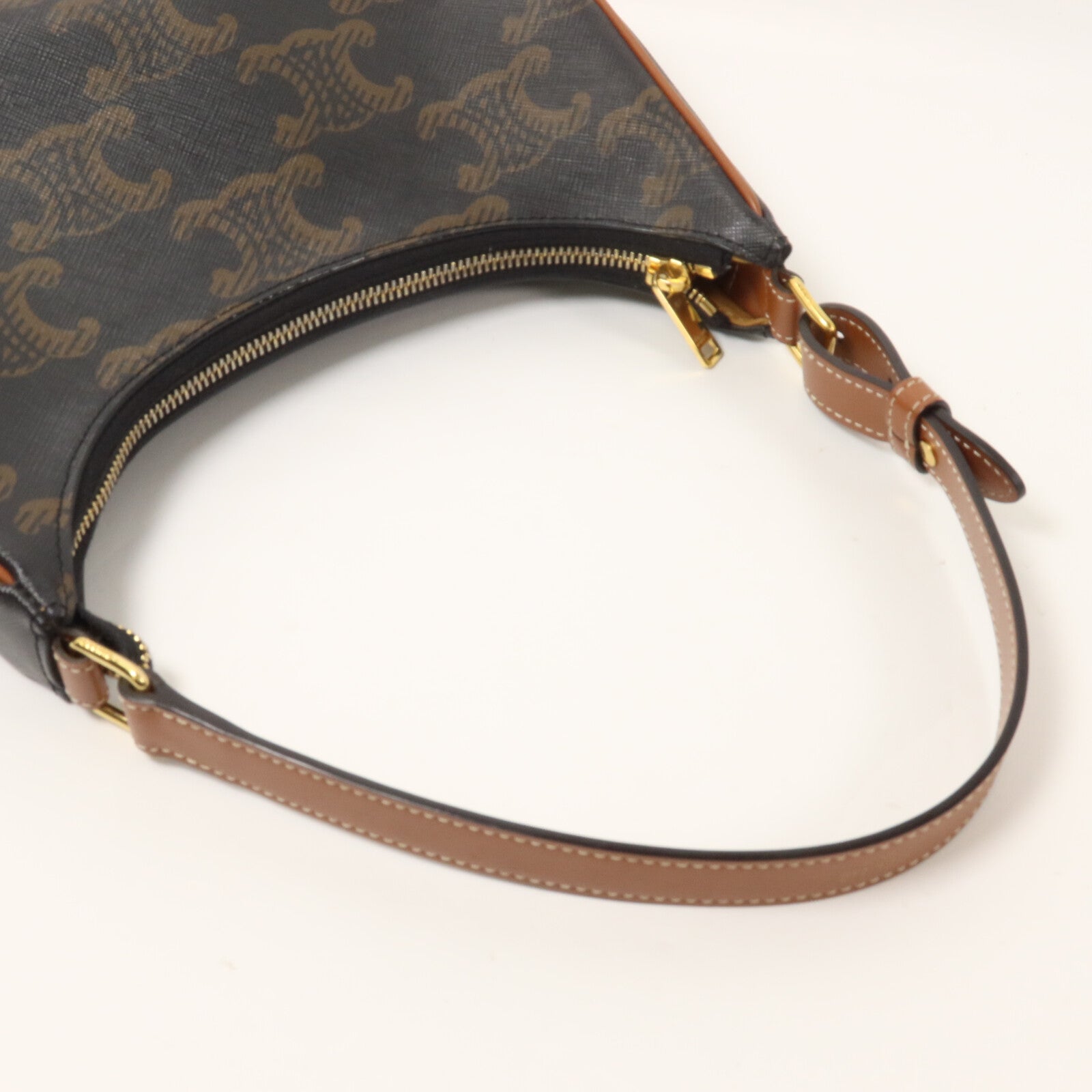 CELINE 塗層帆布Ava Triomphe肩背袋