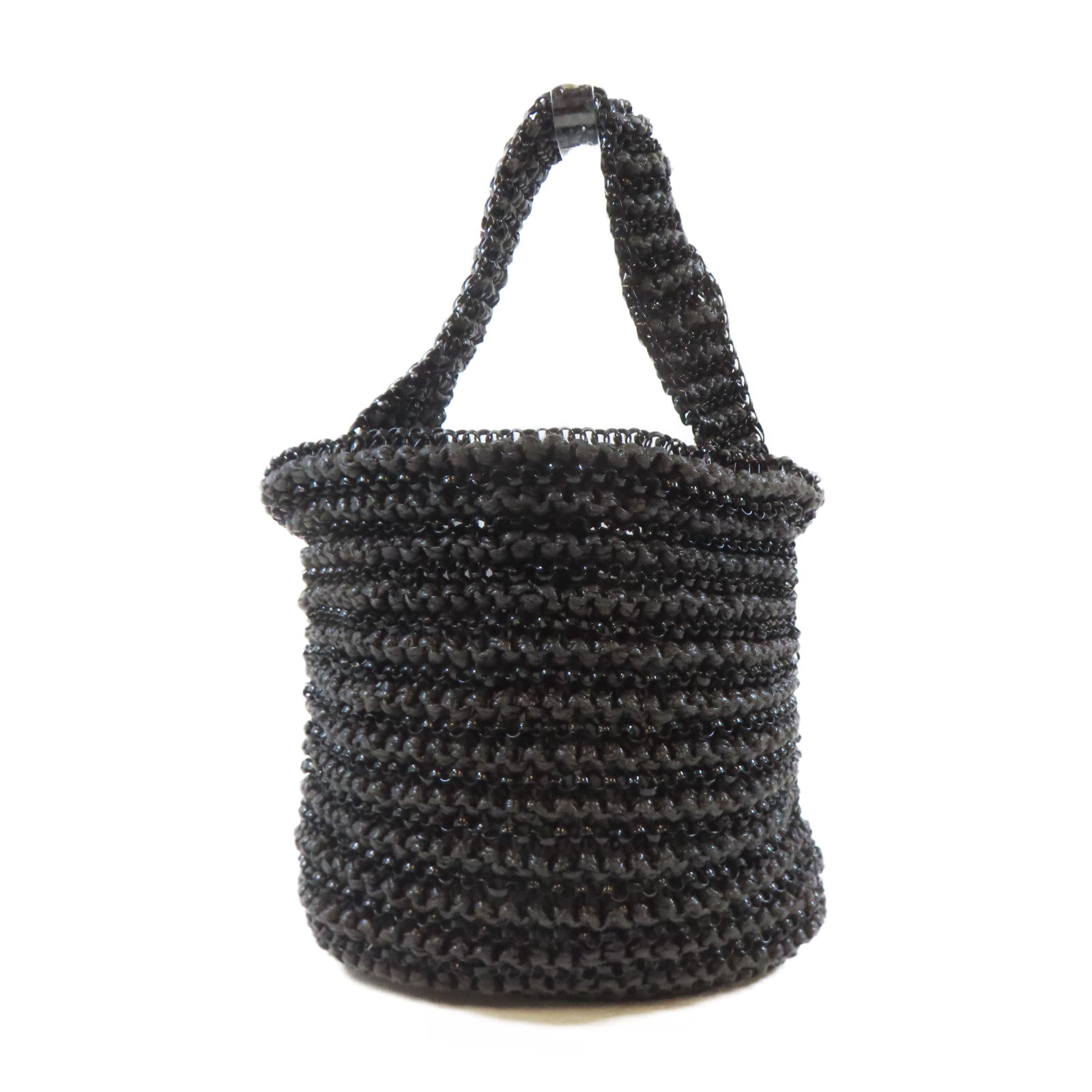 SELECTION PVC Anteprima Handbag黑扣手挽袋黑色