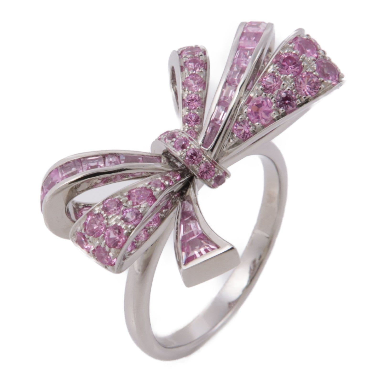JEWELRY 18K白金Topaz Ring粉紅托帕石戒指US#6
