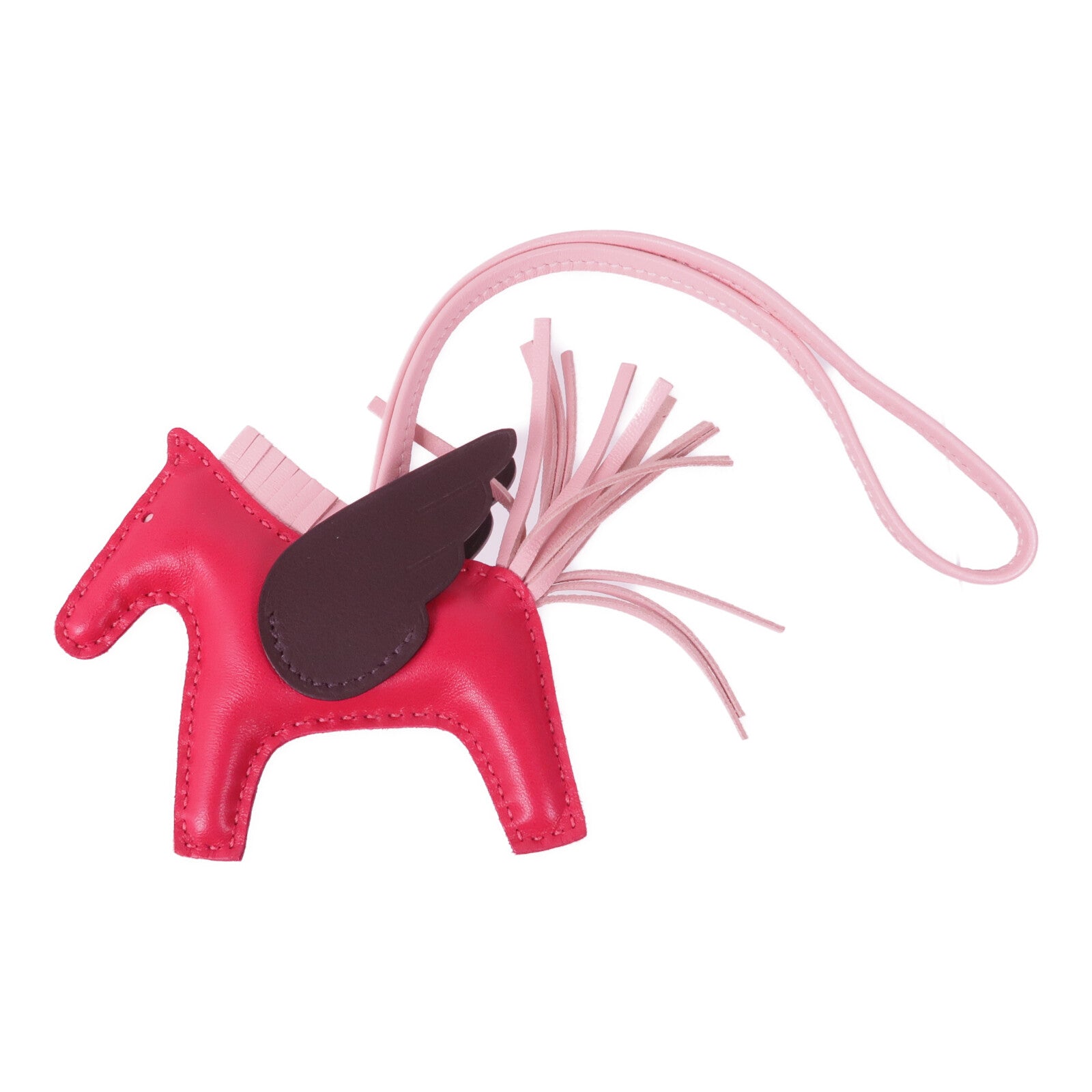 HERMES Milo/Swift皮革Rodeo Pegase PM掛飾