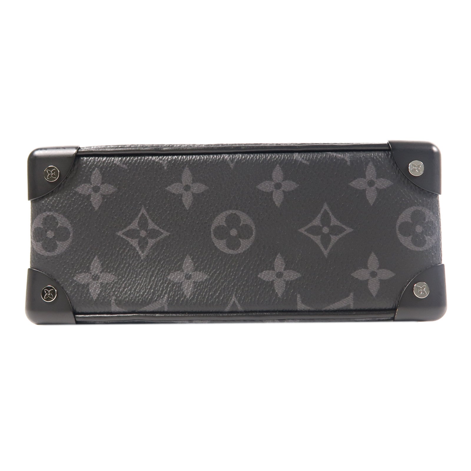 LOUIS VUITTON Monogram Eclipse Mini Soft Trunk肩背袋黑色