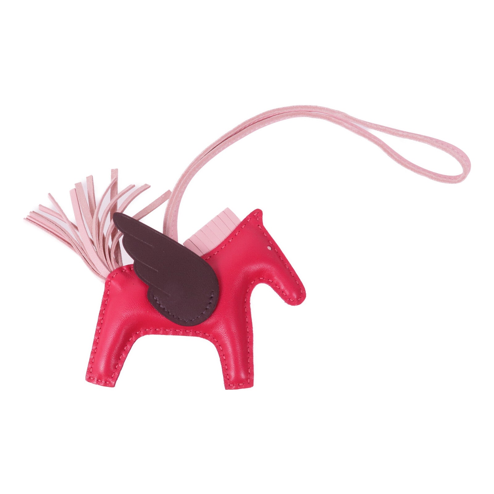 HERMES Milo/Swift皮革Rodeo Pegase PM掛飾