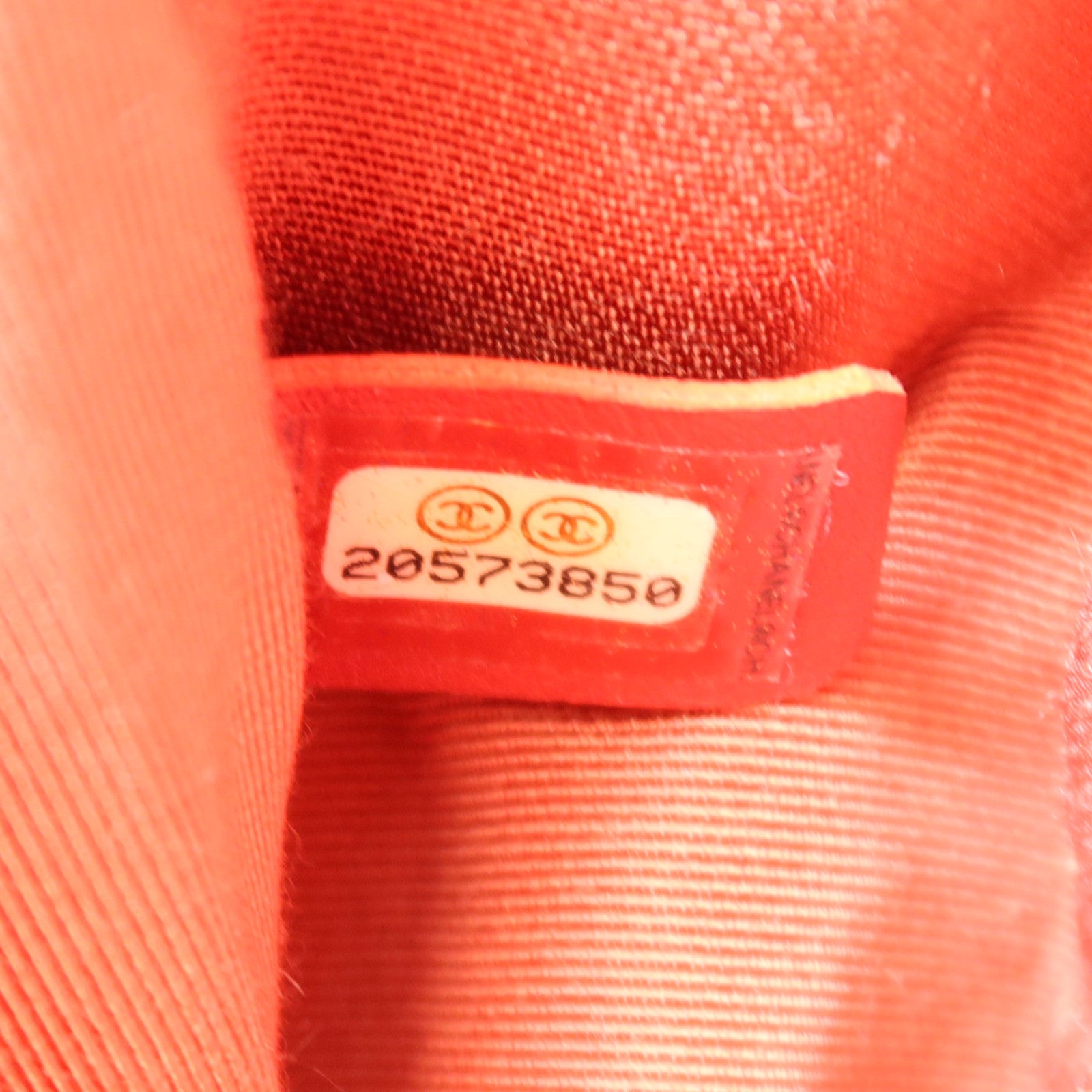 CHANEL CC SHW Boy 28 Chain Shoulder Bag Leather Red