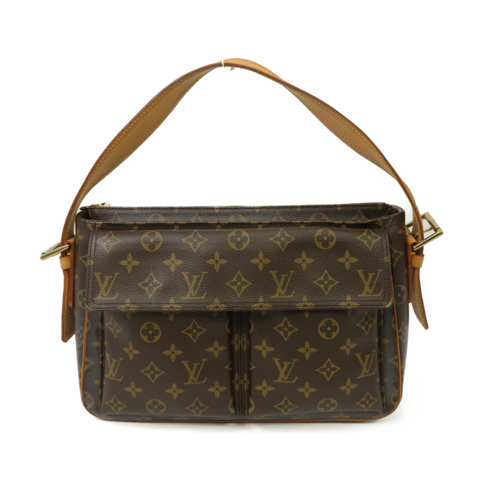 LOUIS VUITTON 【激減優惠】Monogram Viva Cite GM金扣肩背袋啡色