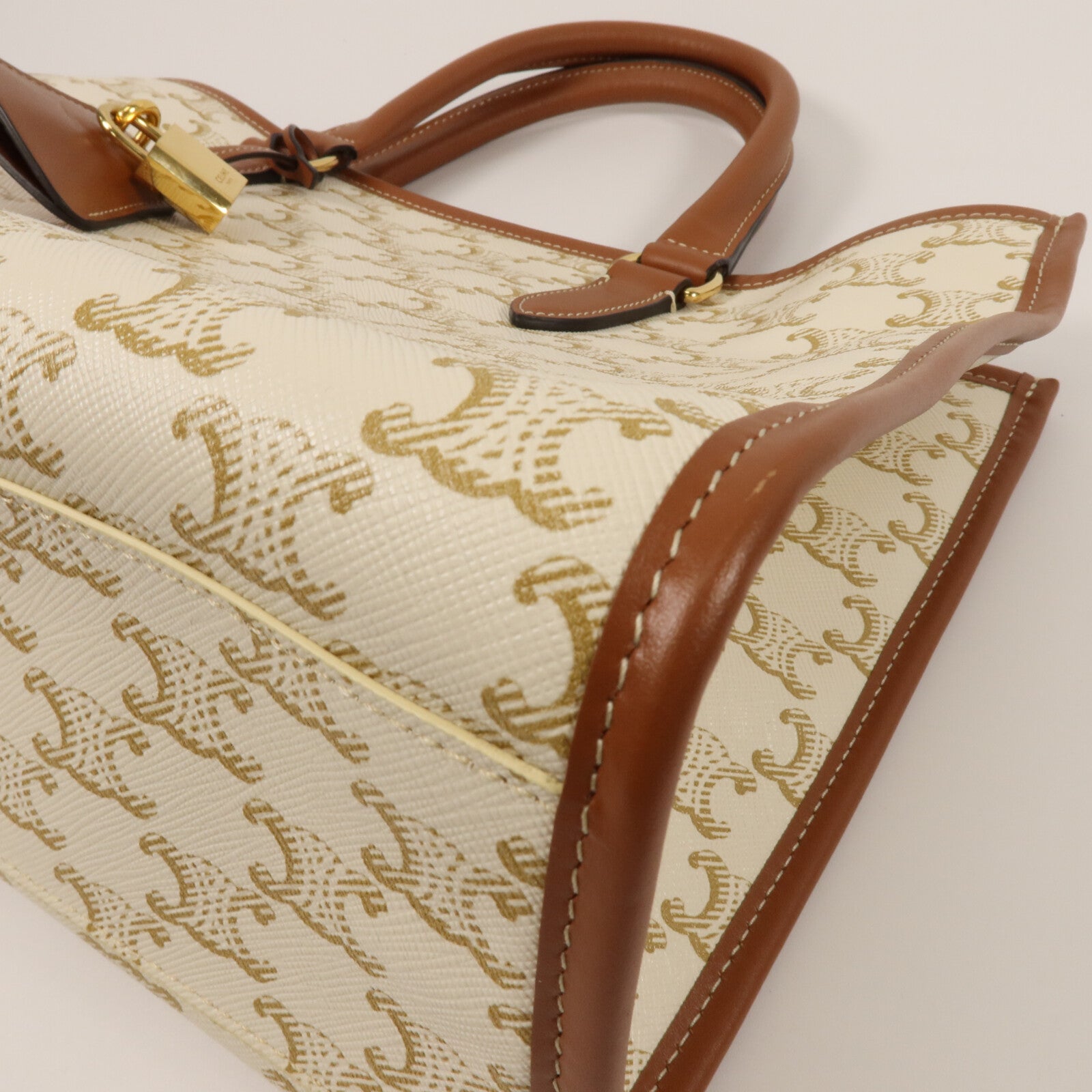 CELINE 牛皮皮革Mini Horizontal Cabas手挽肩背兩用袋