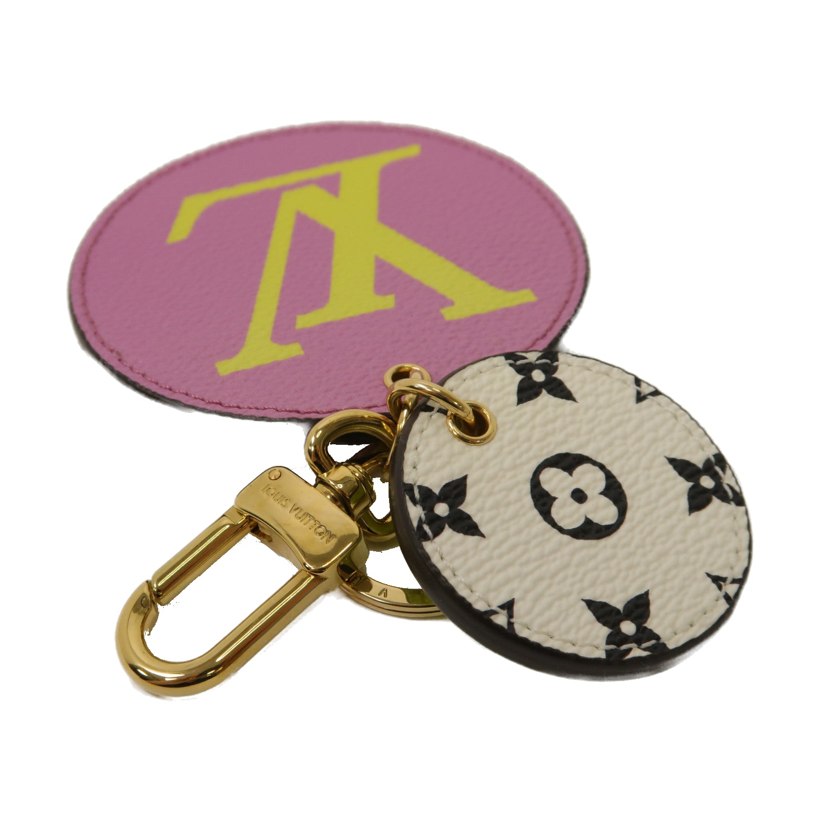 LOUIS VUITTON 【激減優惠】Monogram Giant Portocre Ilustre Keychain金扣鑰匙扣彩色
