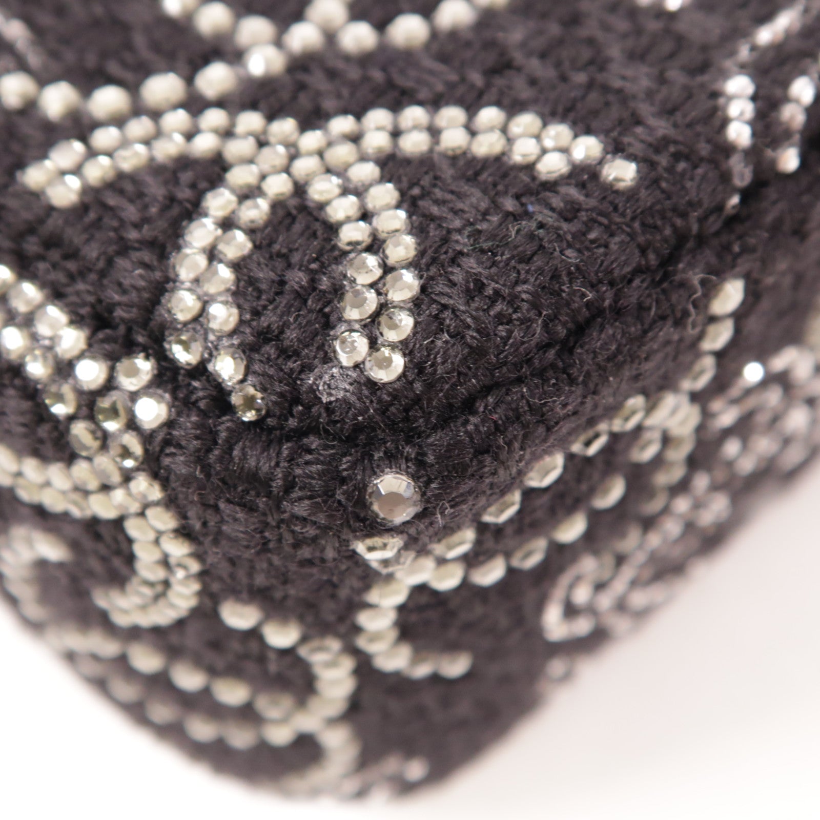 CHANEL Tweed Chain Shoulder銀扣肩背袋