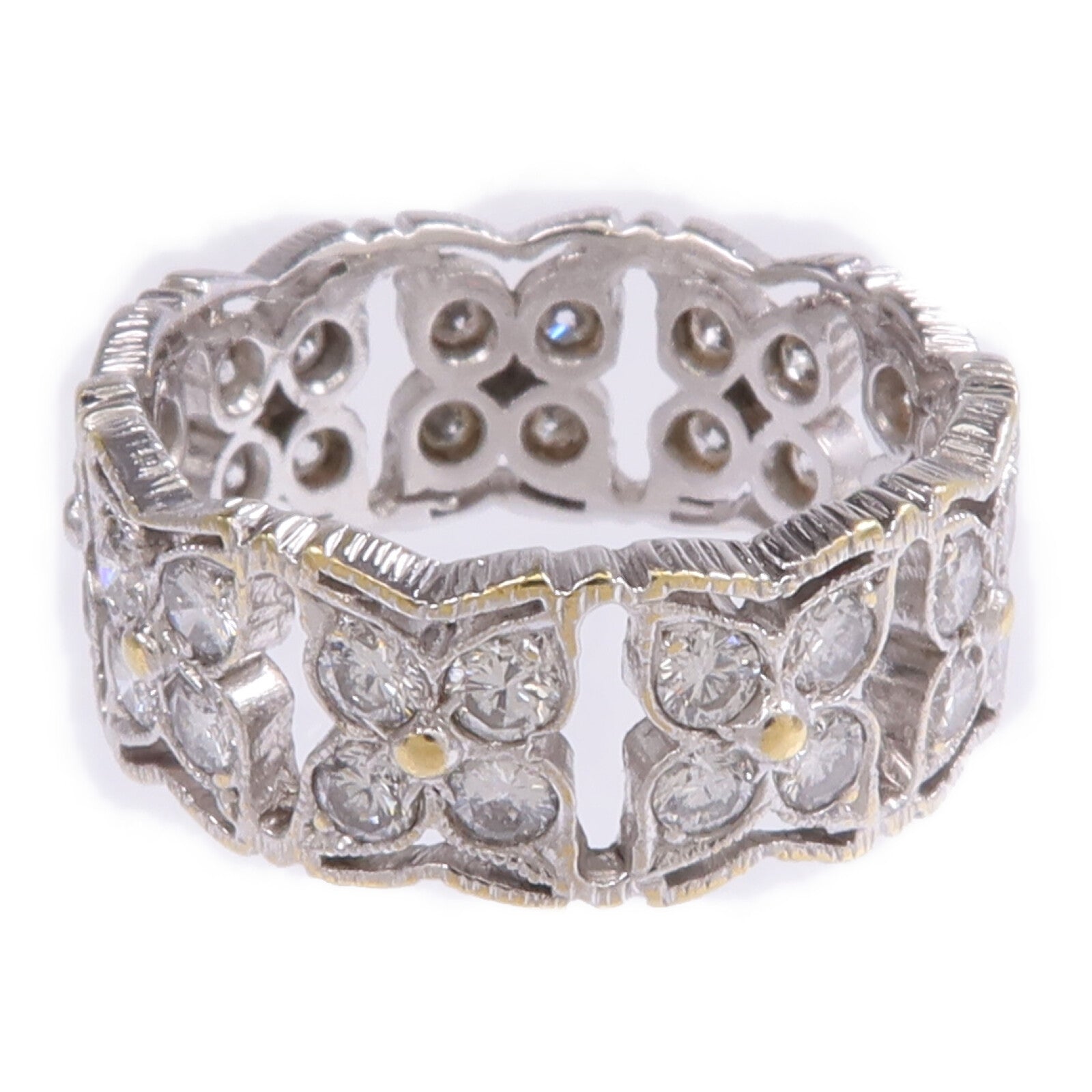 JEWELRY 【激減優惠】18K黃金/白金Diamond Ring鑽石戒指US#5.5