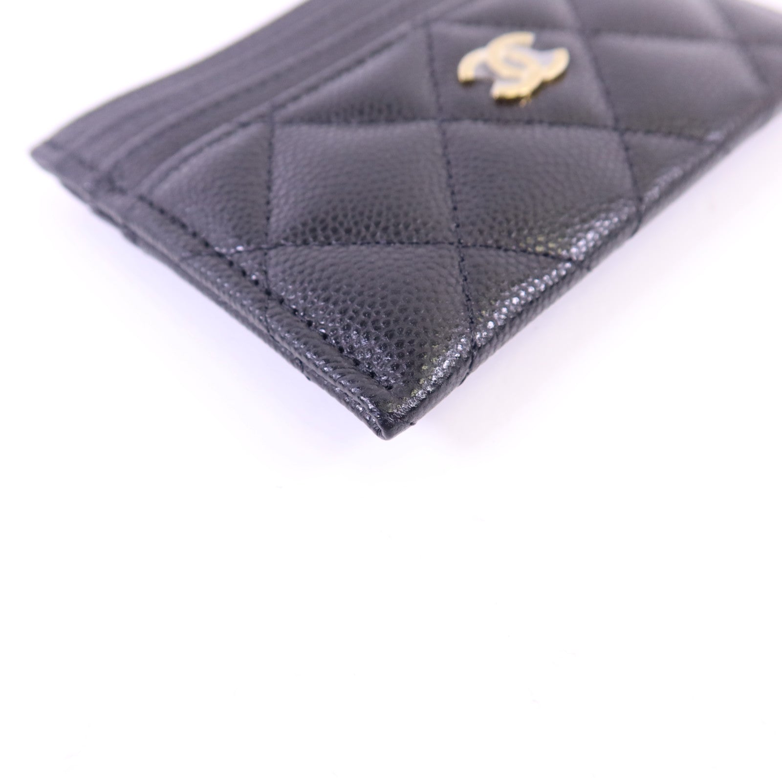 CHANEL 牛皮皮革Card Case金扣卡片套