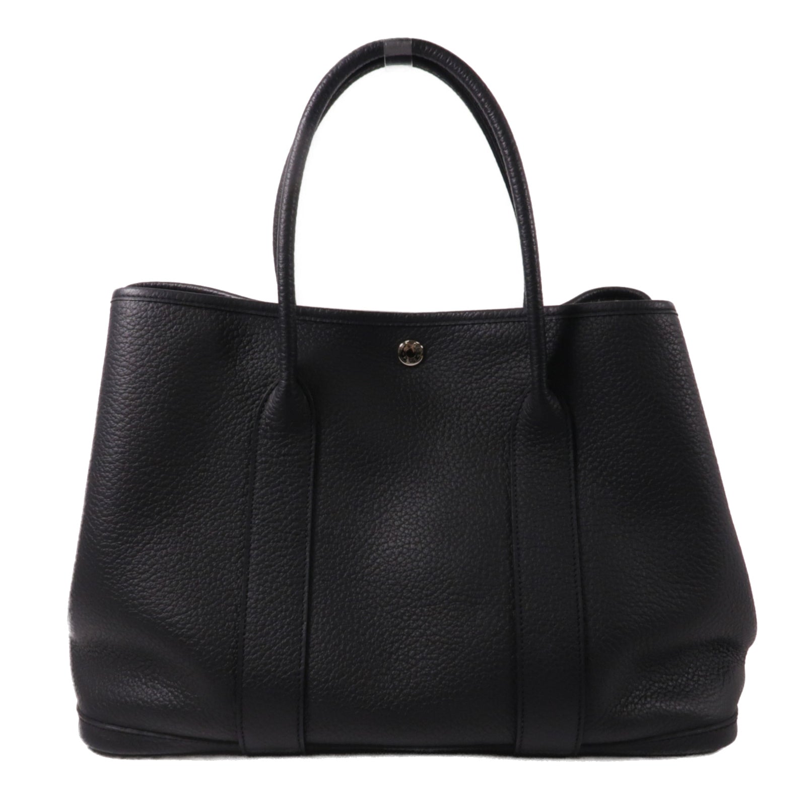 HERMES Negonda皮革Garden Party PM手挽袋Noir