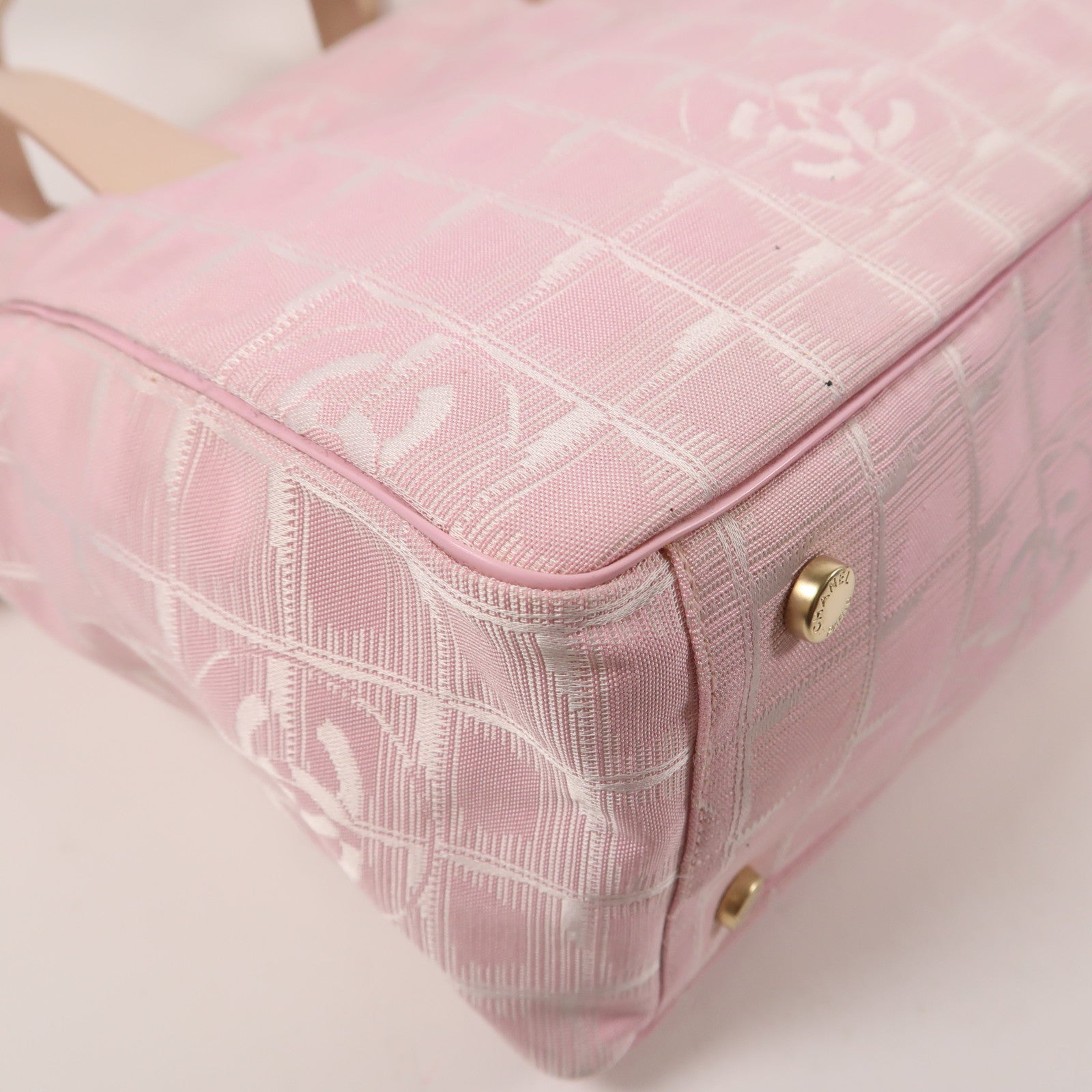 CHANEL 【激減優惠】尼龍New Travel Line Tote金扣手挽袋/肩背袋