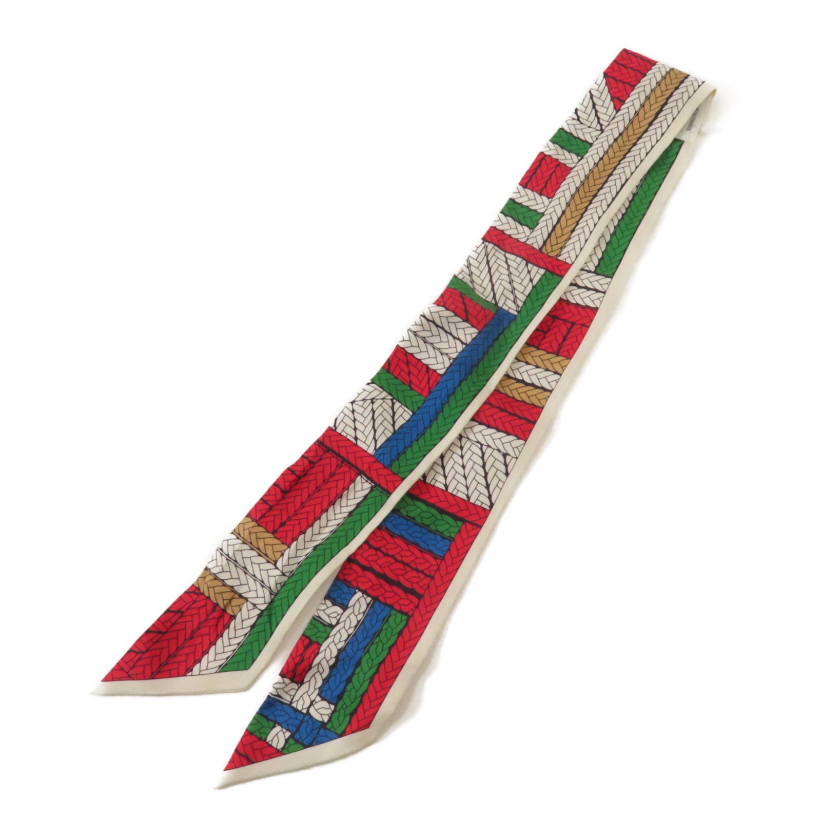 HERMES 絲質Twilly絲巾Multicolor