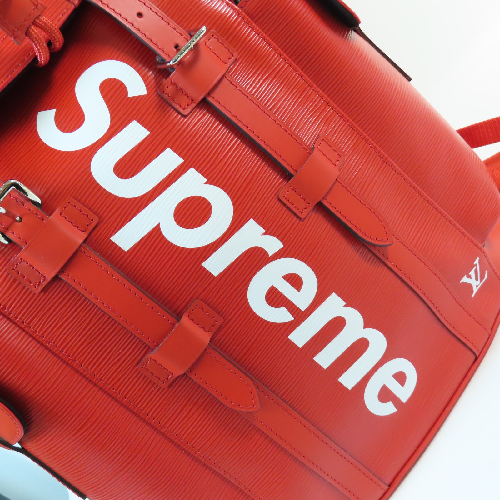 LOUIS VUITTON 【激減優惠】Epi Supreme Christopher Backpack銀扣背包