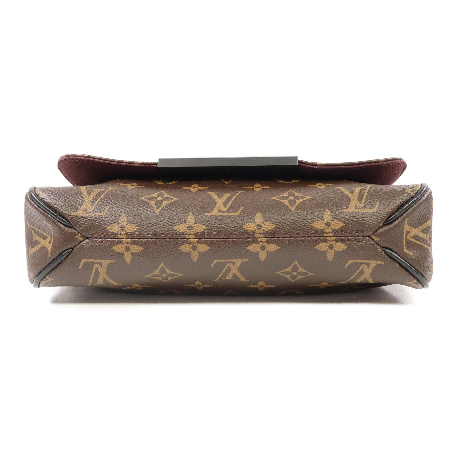LOUIS VUITTON Monogram District PM銀扣肩背袋啡色