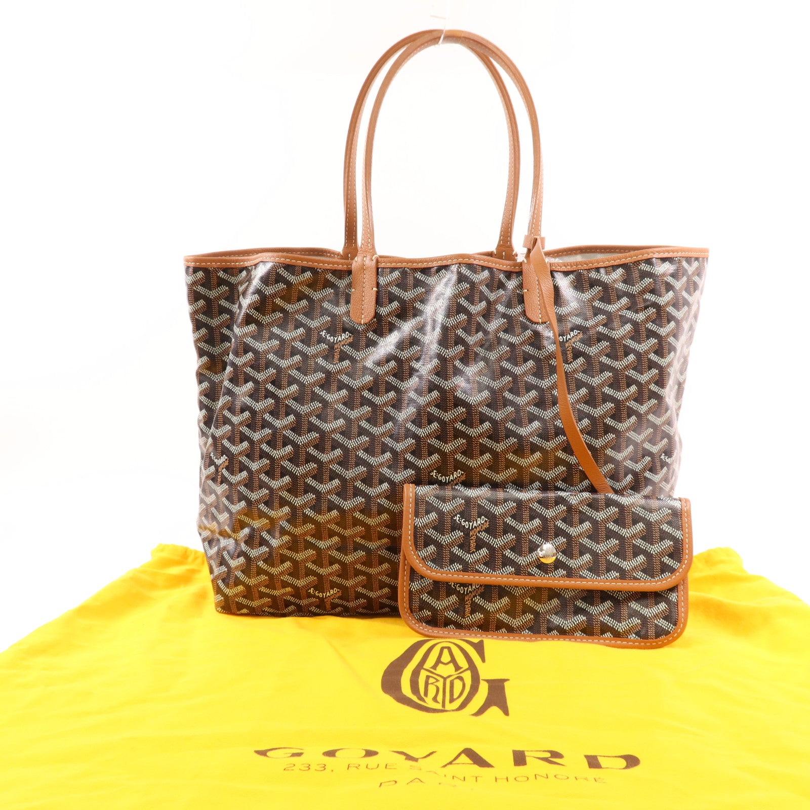 GOYARD 塗層帆布Saint Louis PM銀扣肩背袋