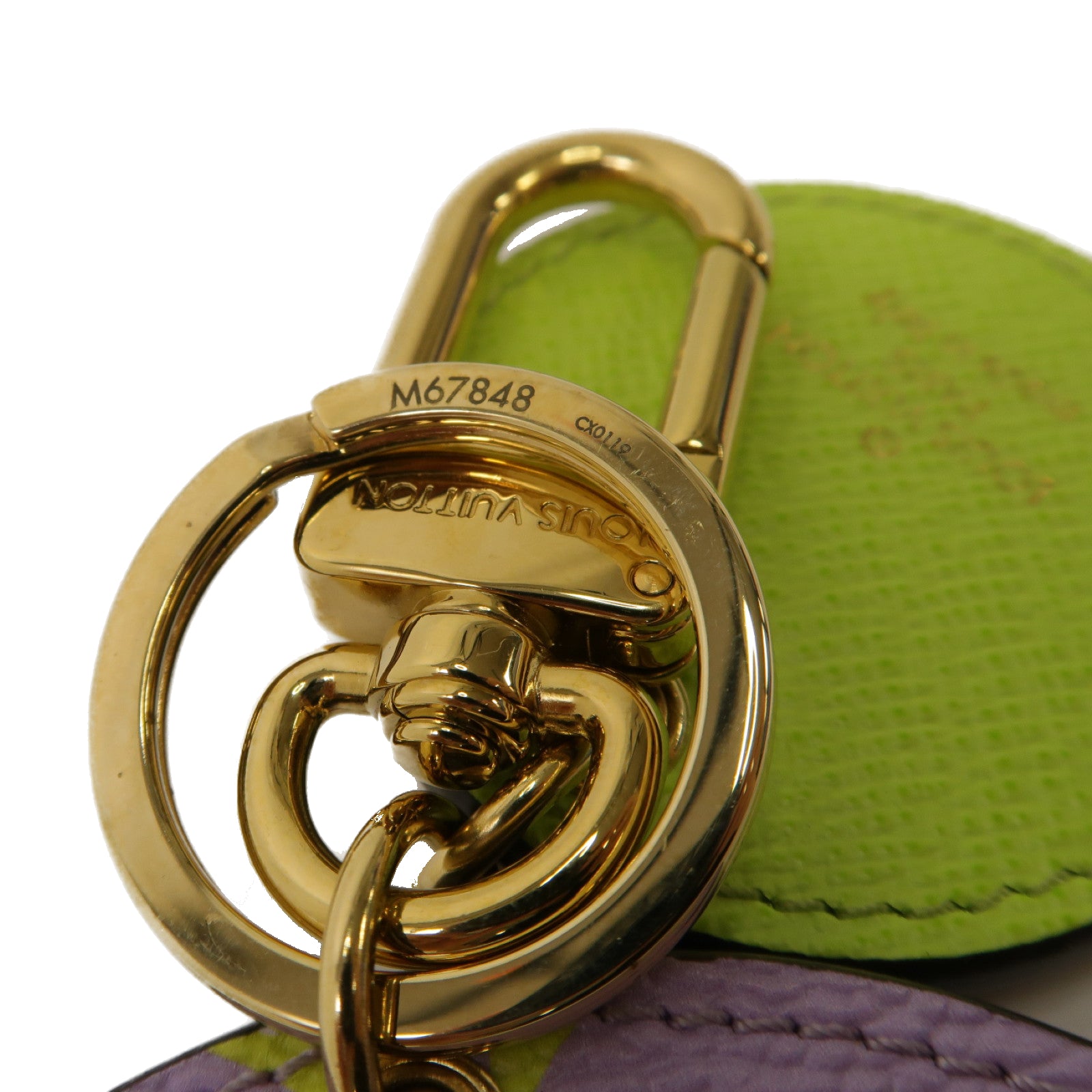 LOUIS VUITTON 【激減優惠】Monogram Giant Portocre Ilustre Keychain金扣鑰匙扣彩色