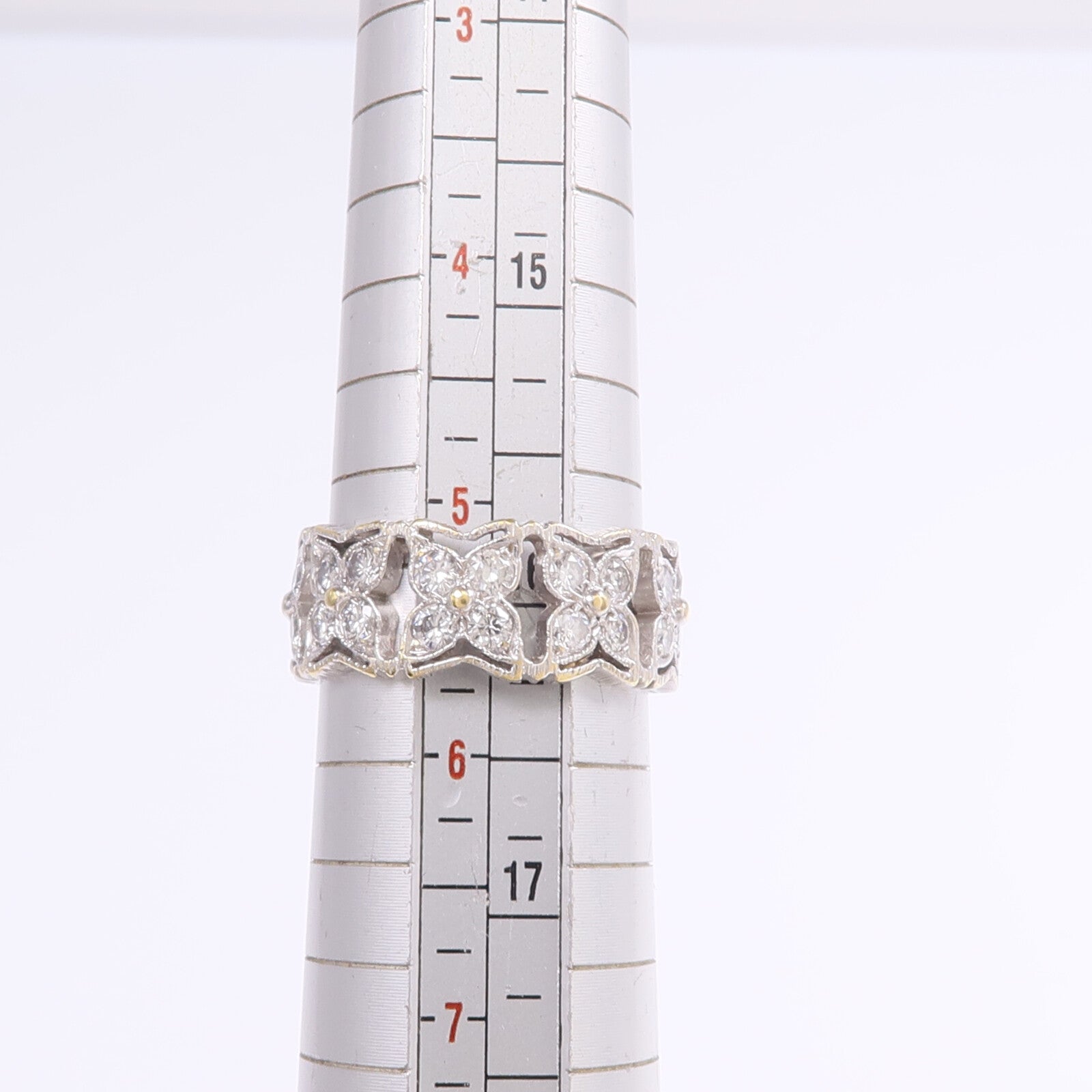 JEWELRY 【激減優惠】18K黃金/白金Diamond Ring鑽石戒指US#5.5