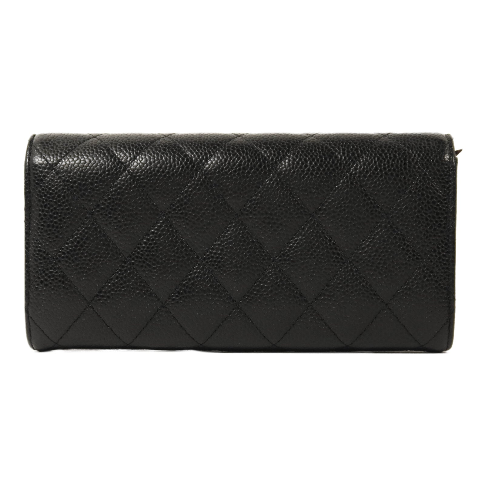 CHANEL 牛皮皮革Classic Long Wallet金扣長錢包