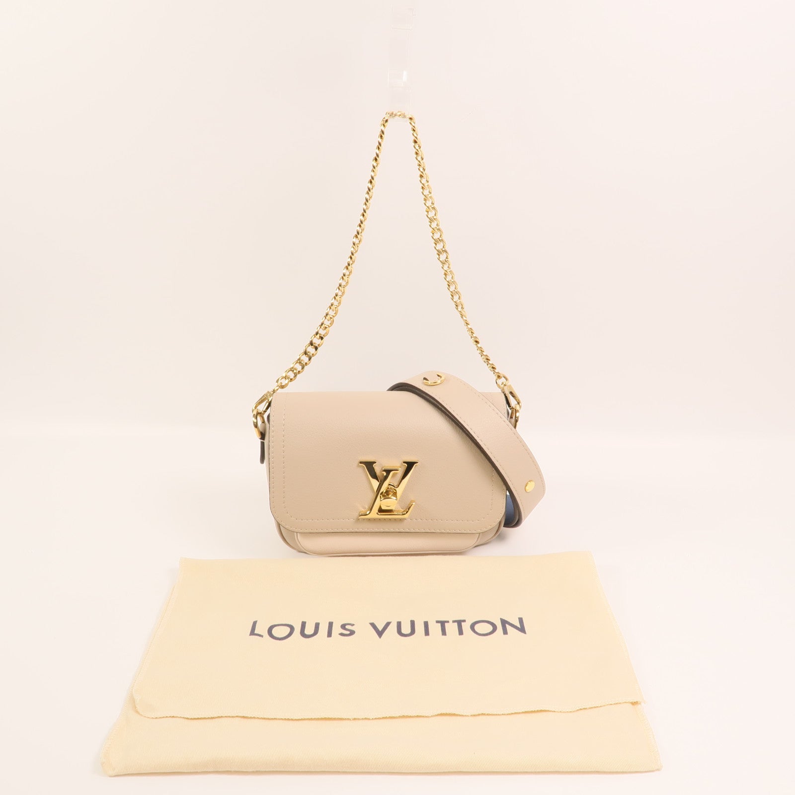 LOUIS VUITTON 【激減優惠】牛皮皮革Lockme Tender金扣手挽肩背兩用袋
