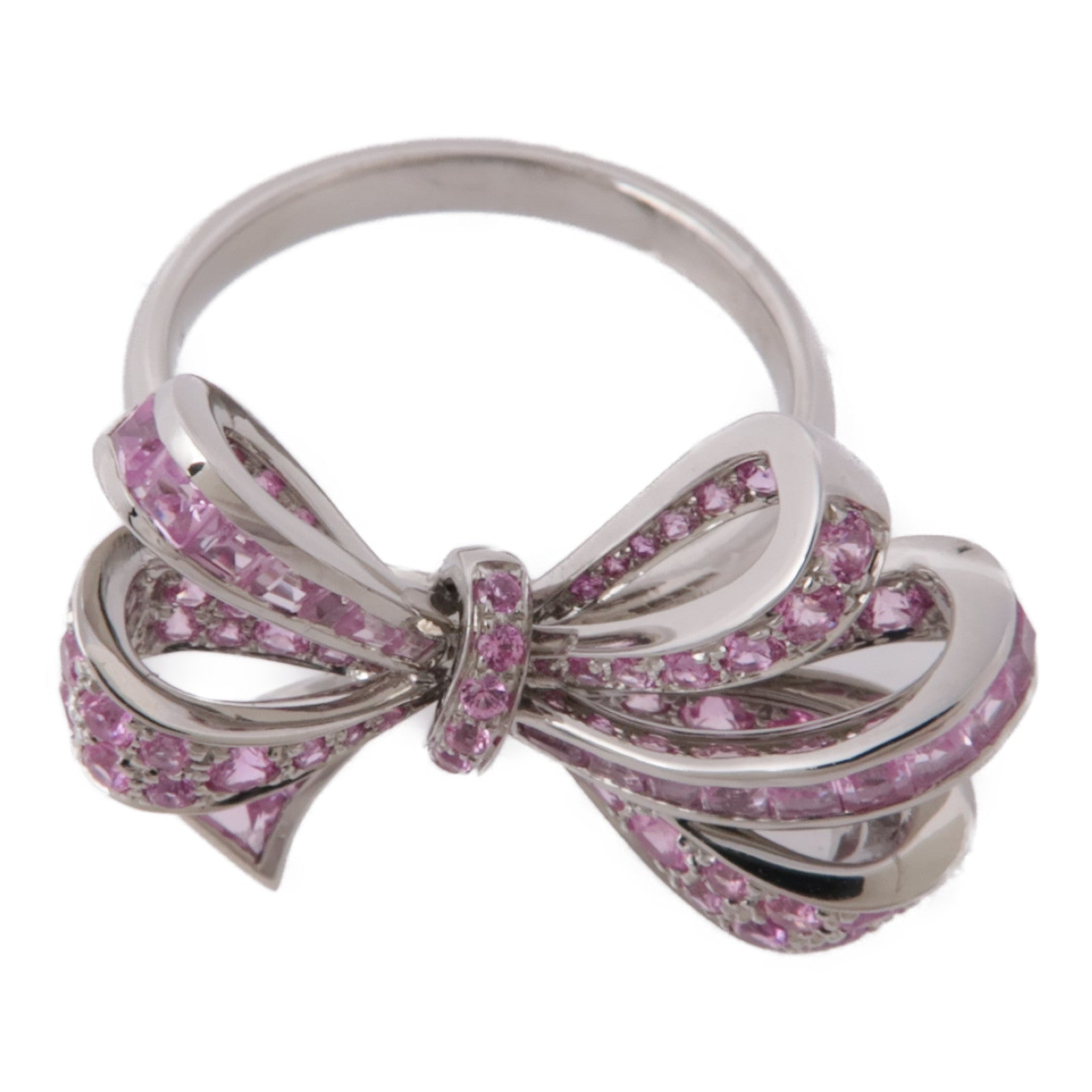 JEWELRY 18K白金Topaz Ring粉紅托帕石戒指US#6