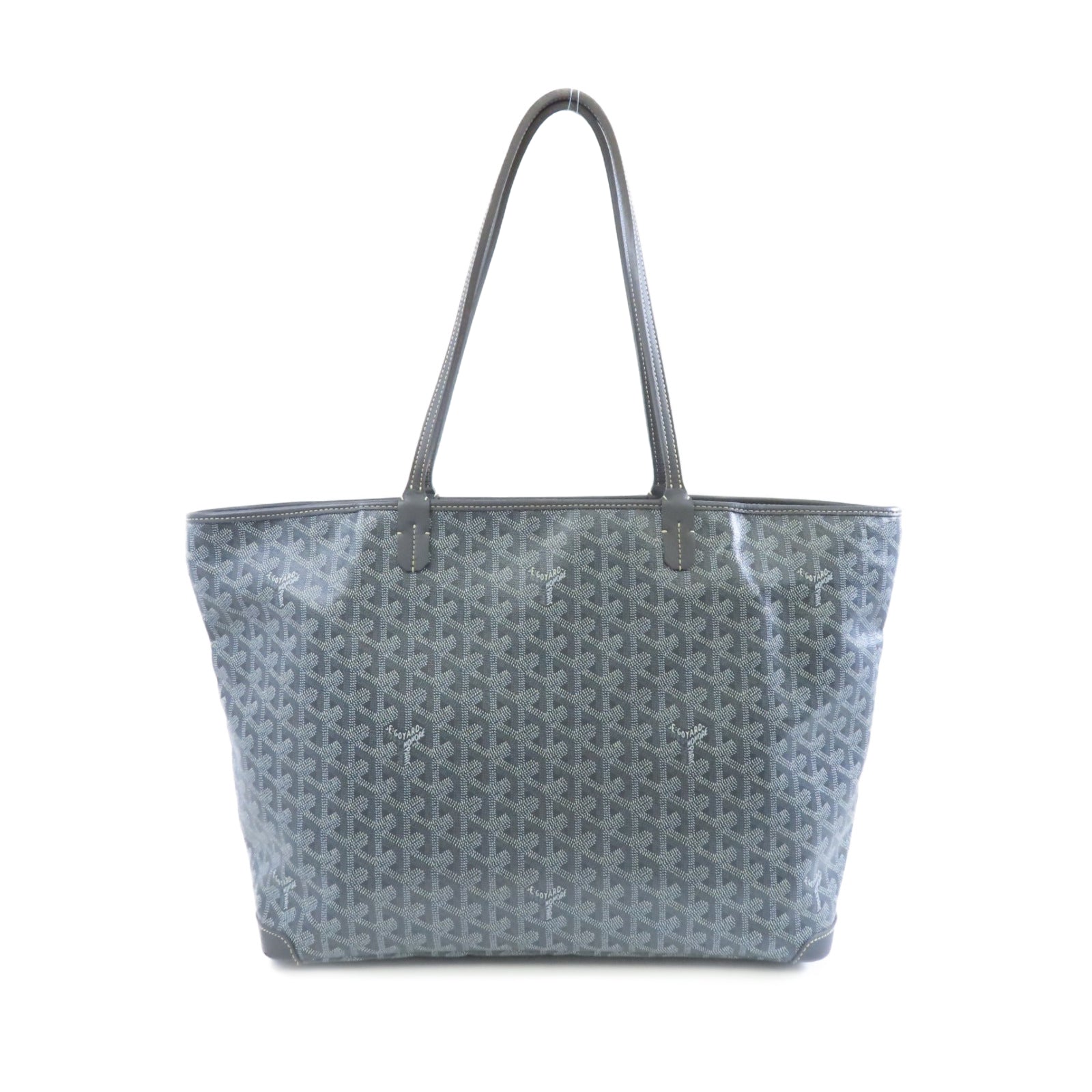 GOYARD 塗層帆布Tote Bag銀扣手挽袋灰色