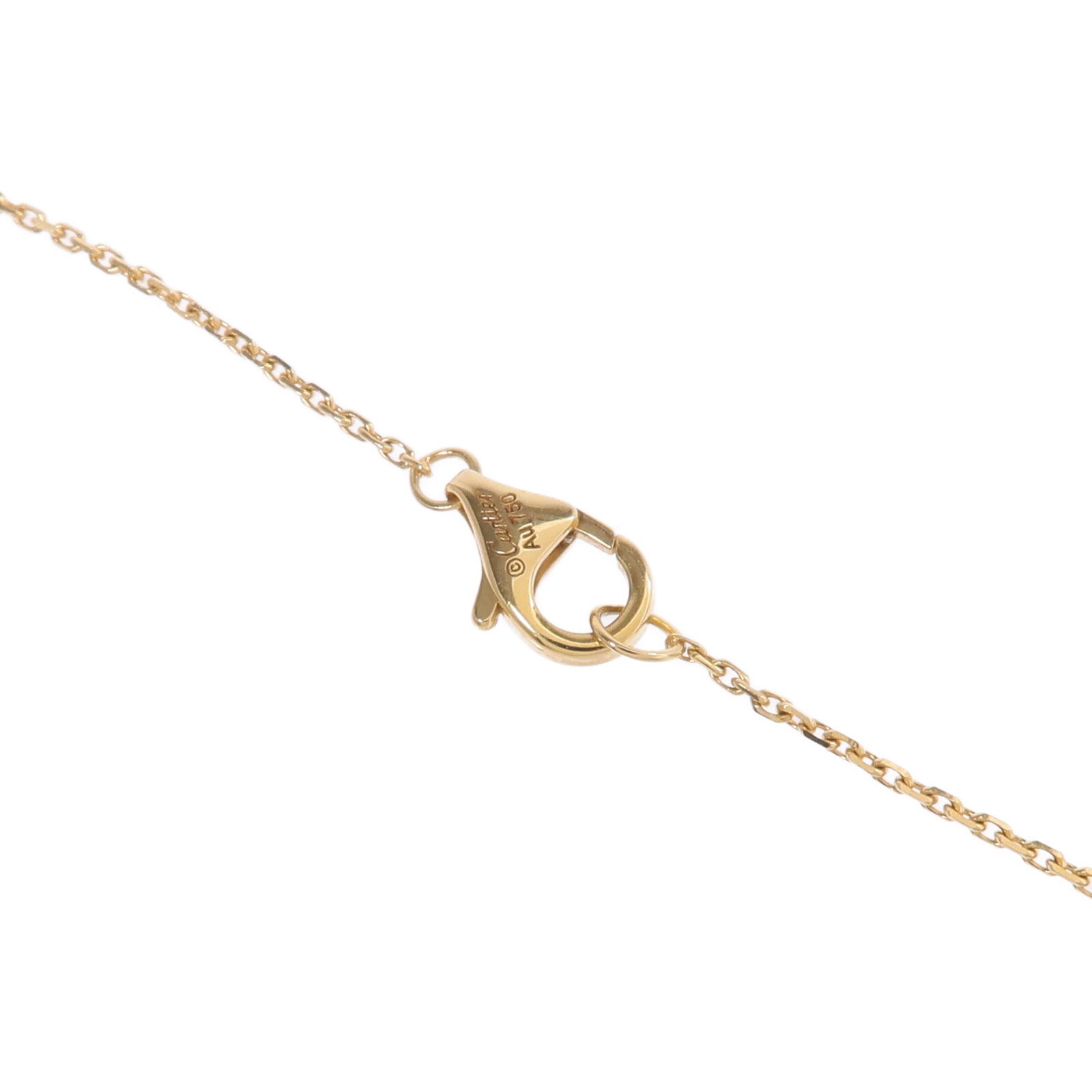 CARTIER 18K黃金Amulette de Cartier Necklace珍珠母貝/鑽石項鍊
