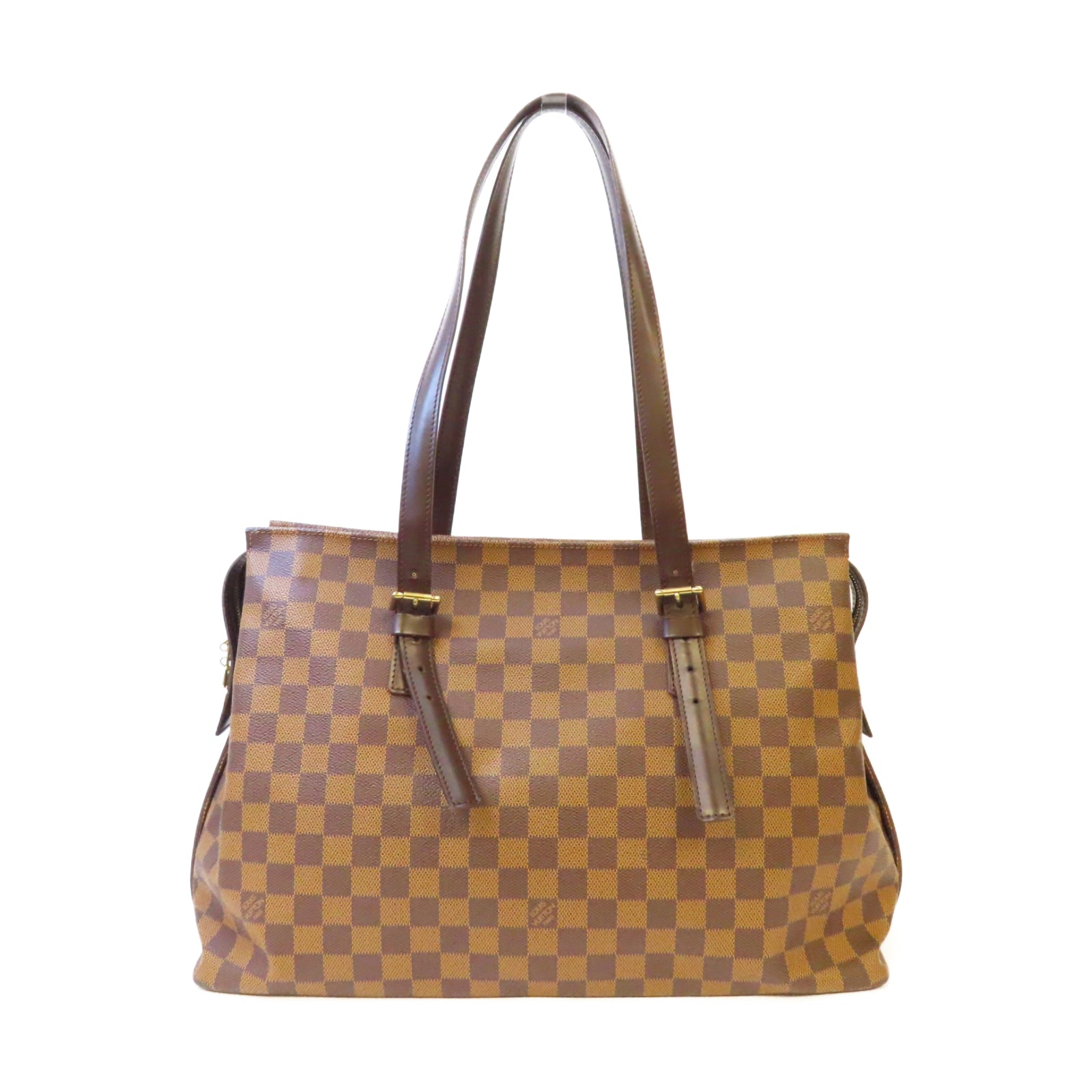 LOUIS VUITTON 【激減優惠】Damier Chelsea Tote Bag金扣肩背袋啡色