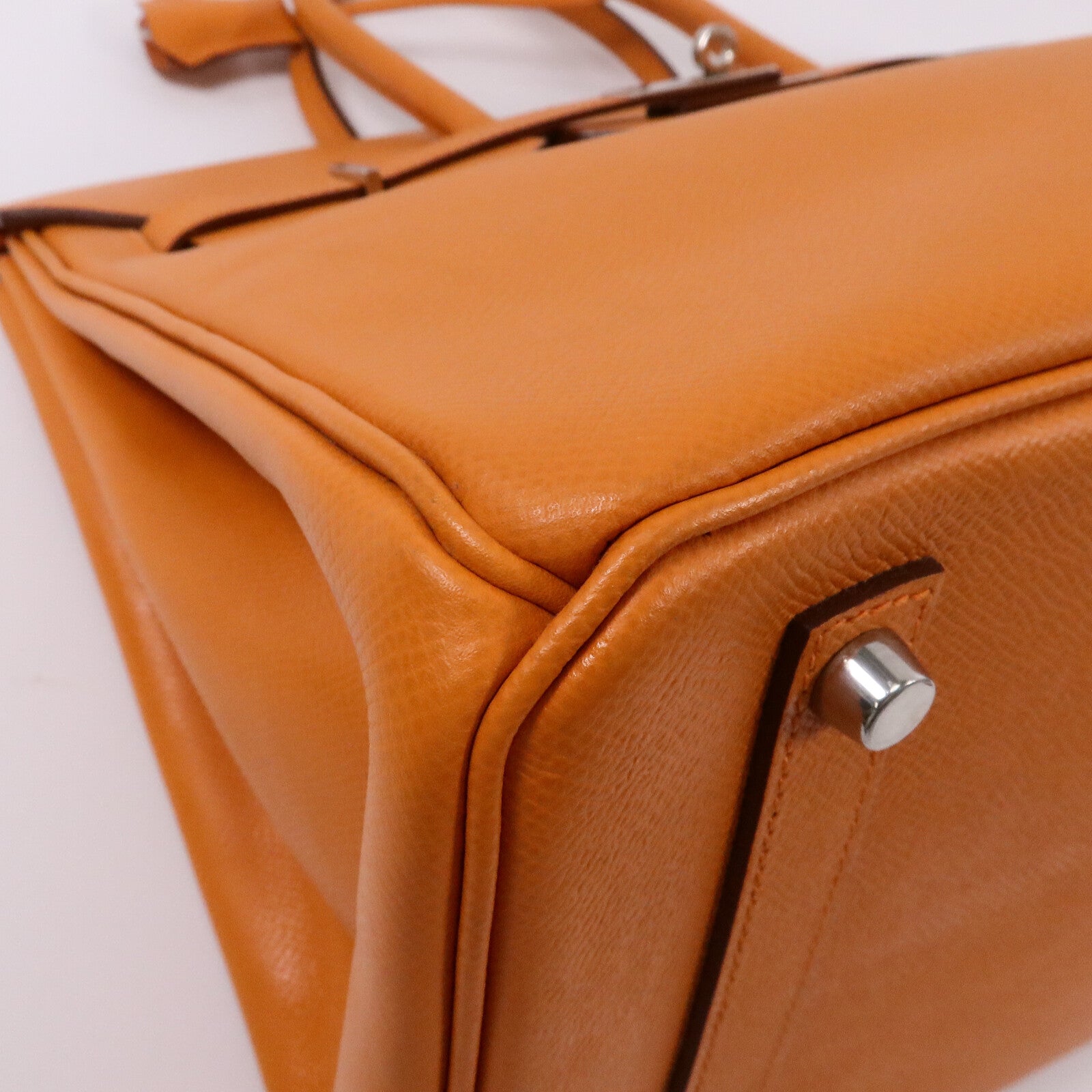HERMES Epsom皮革Birkin 35手挽袋Orange