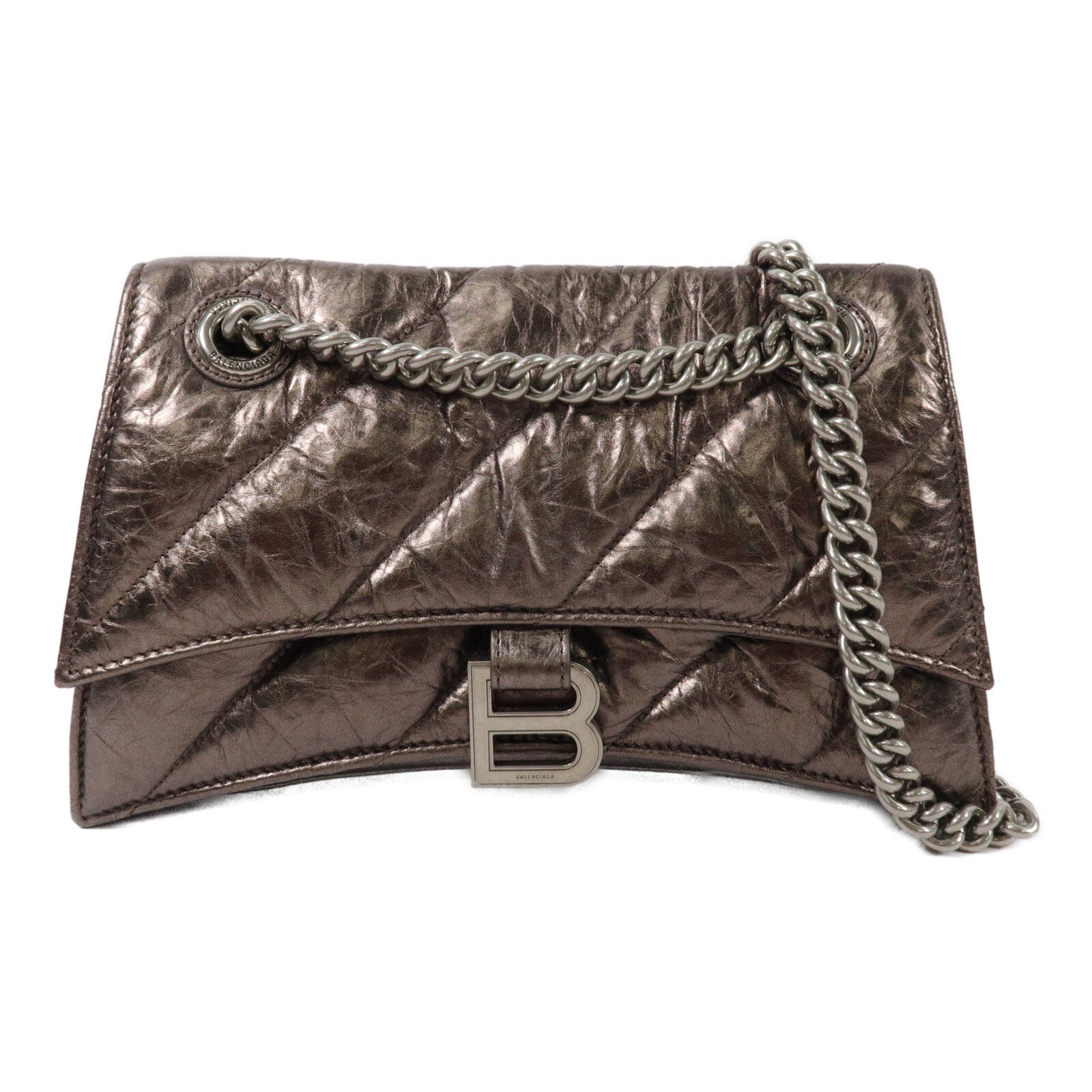 BALENCIAGA 牛皮皮革Small Crush Chain Quilted鏈帶肩背袋
