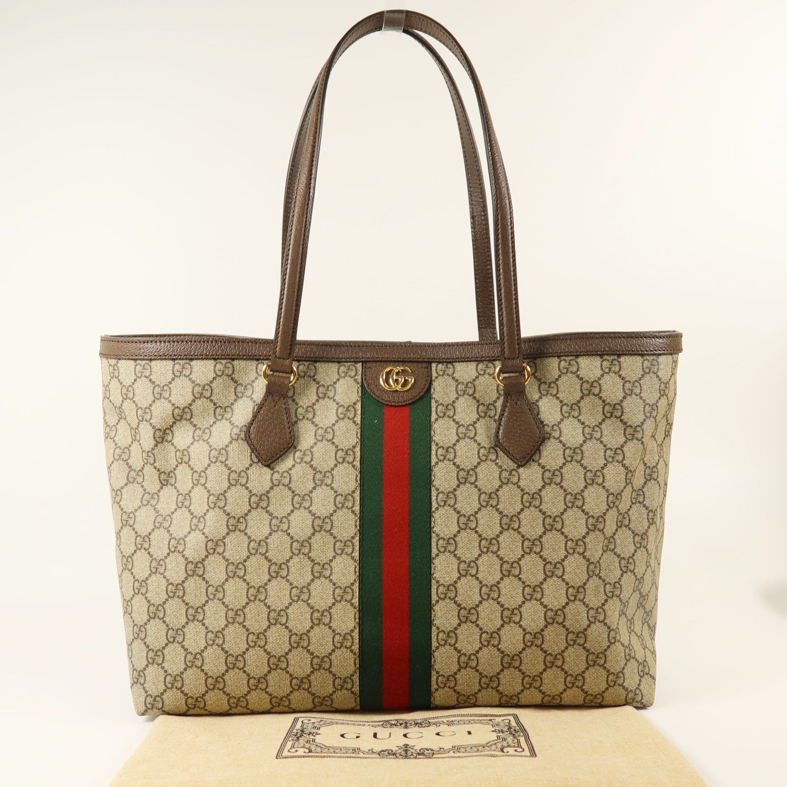 GUCCI 塗層帆布Ophidia GG Medium金扣肩背袋