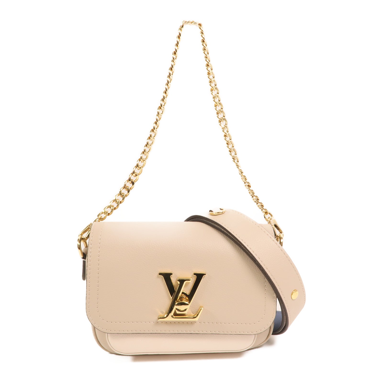LOUIS VUITTON 【激減優惠】牛皮皮革Lockme Tender金扣手挽肩背兩用袋