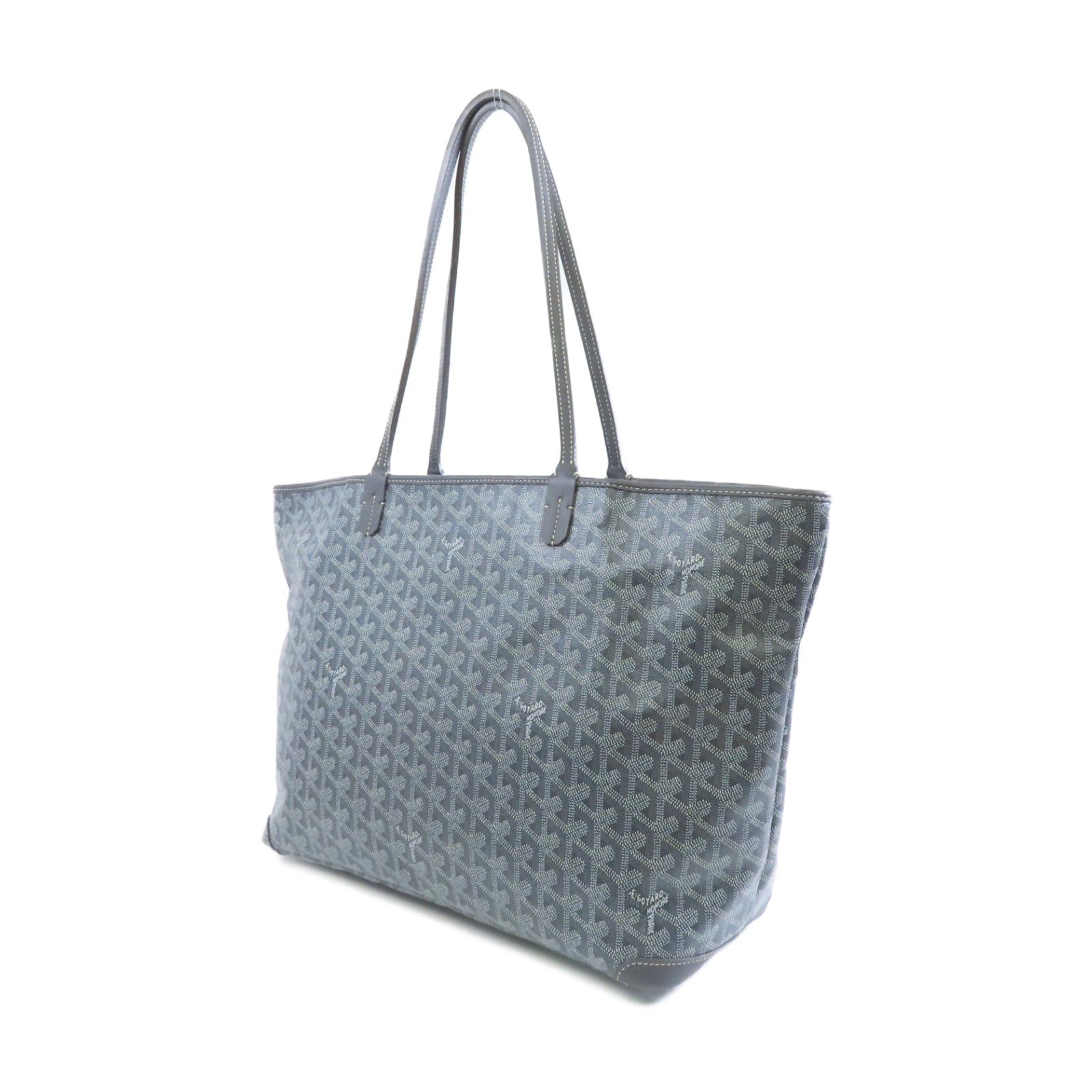 GOYARD 塗層帆布Tote Bag銀扣手挽袋灰色
