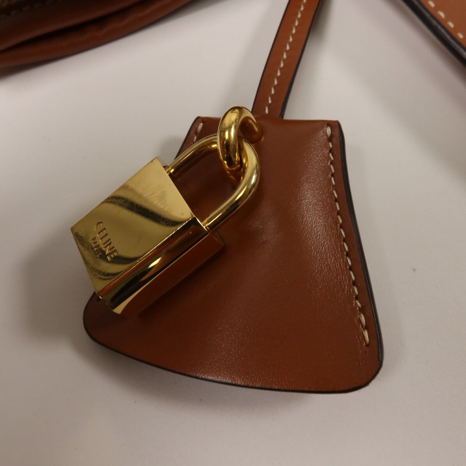 CELINE 牛皮皮革Mini Horizontal Cabas手挽肩背兩用袋