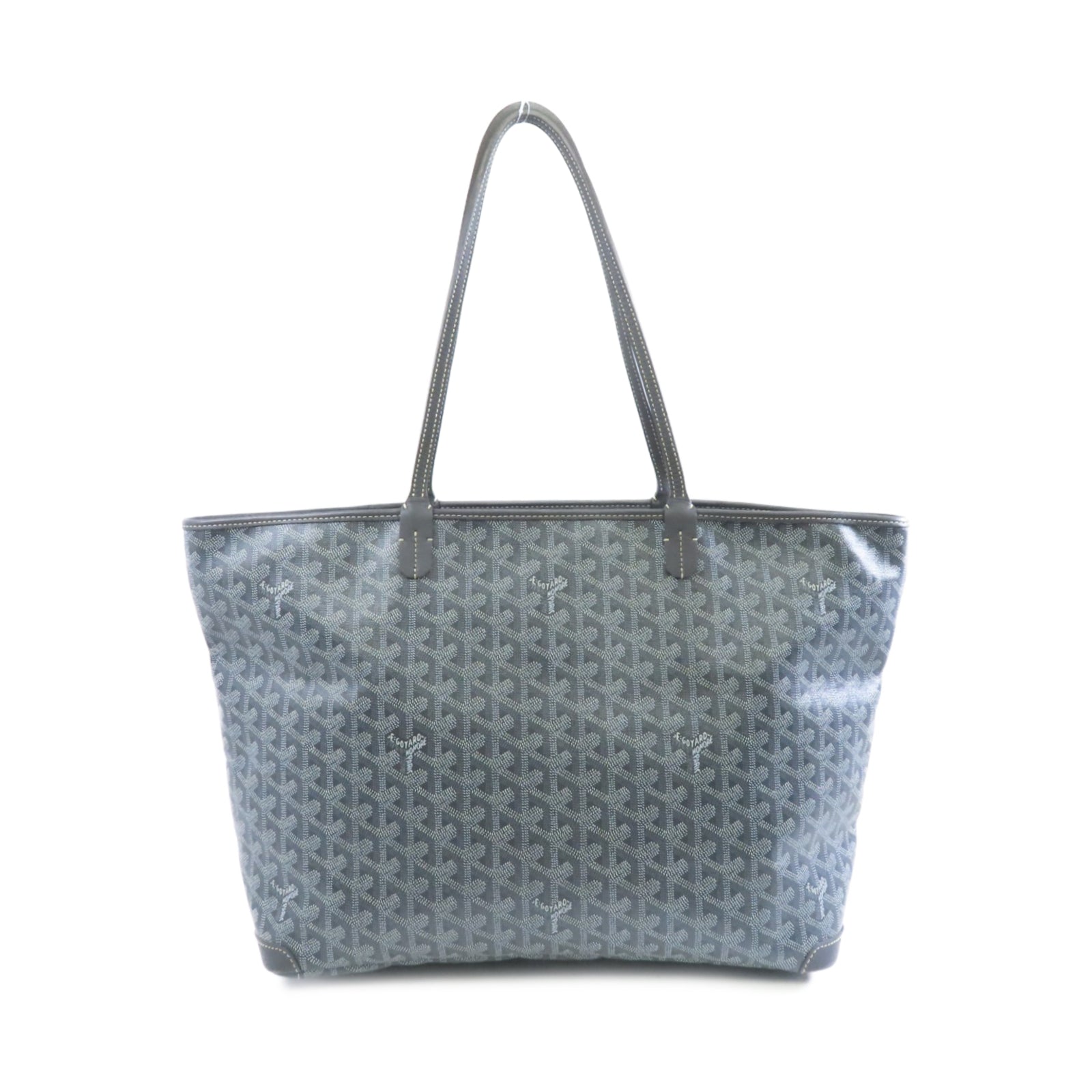 GOYARD 塗層帆布Tote Bag銀扣手挽袋灰色