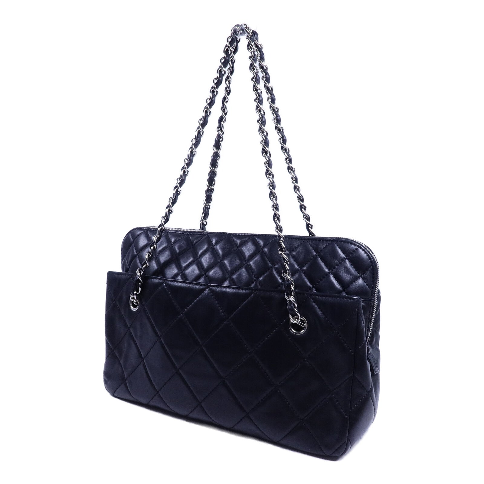 CHANEL 牛皮皮革Chain Shoulder Bag鏈帶手挽袋