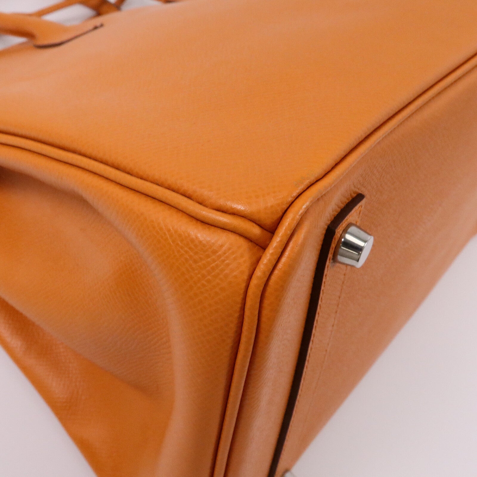 HERMES Epsom皮革Birkin 35手挽袋Orange