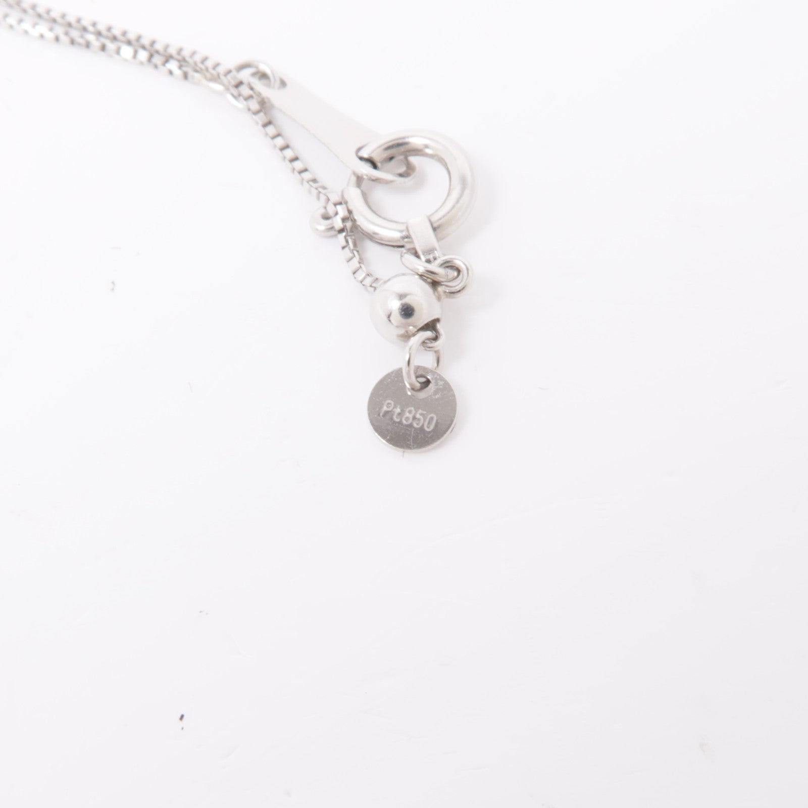 JEWELRY 【激減優惠】PT850白金Sapphire Diamond Necklace藍寶石/鑽石項鍊