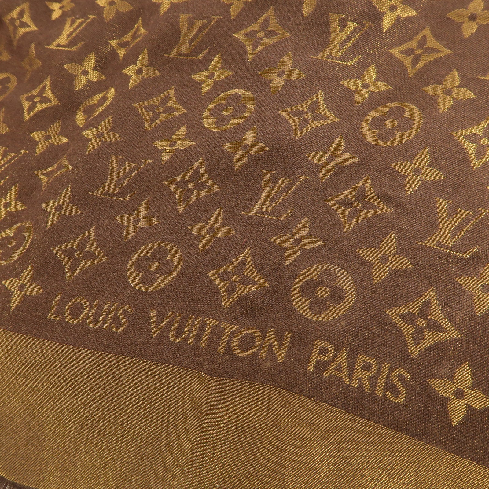 LOUIS VUITTON 絲質/羊绒Scarf圍巾