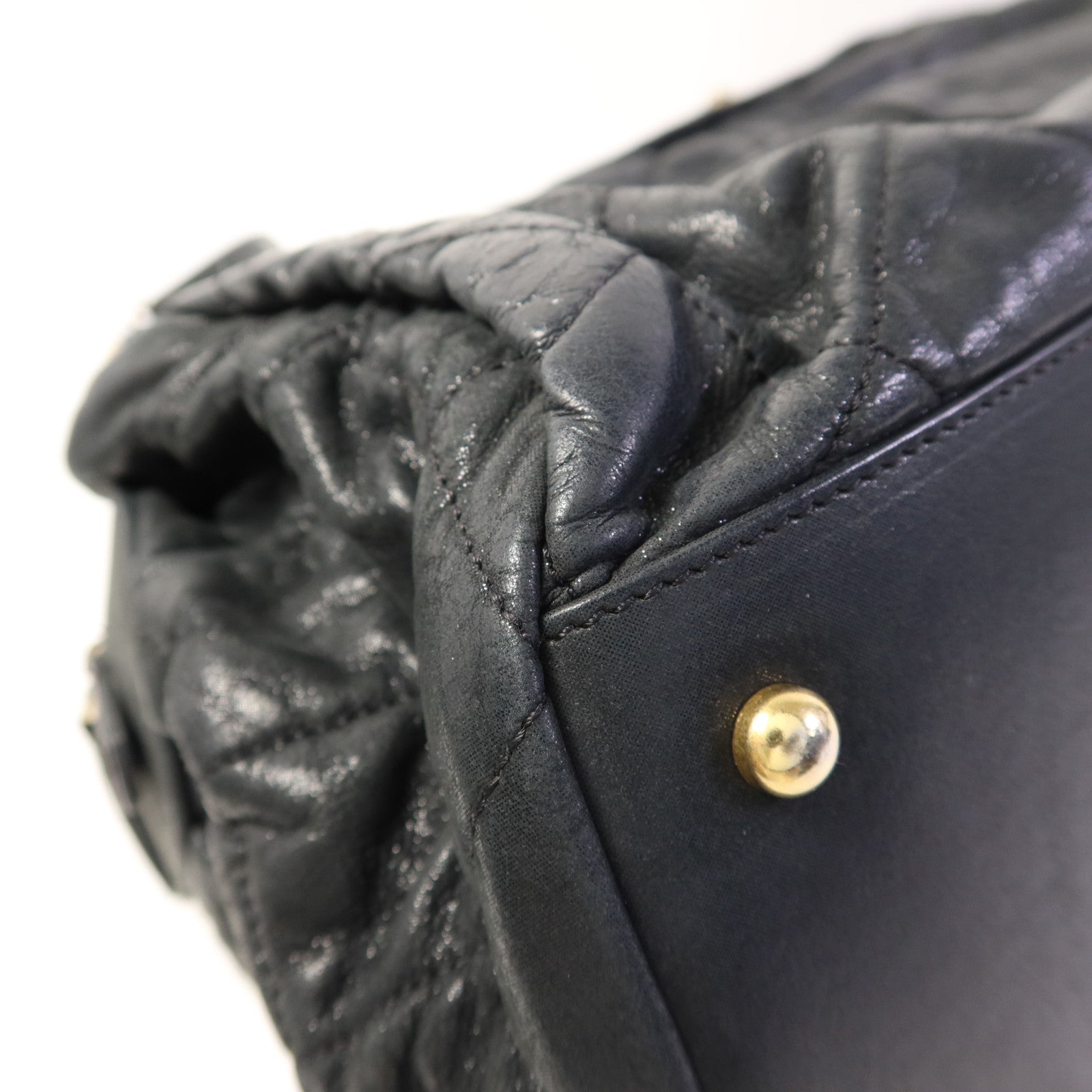 CHANEL 牛皮皮革Chain Shoulder Bag金扣鏈帶肩背袋
