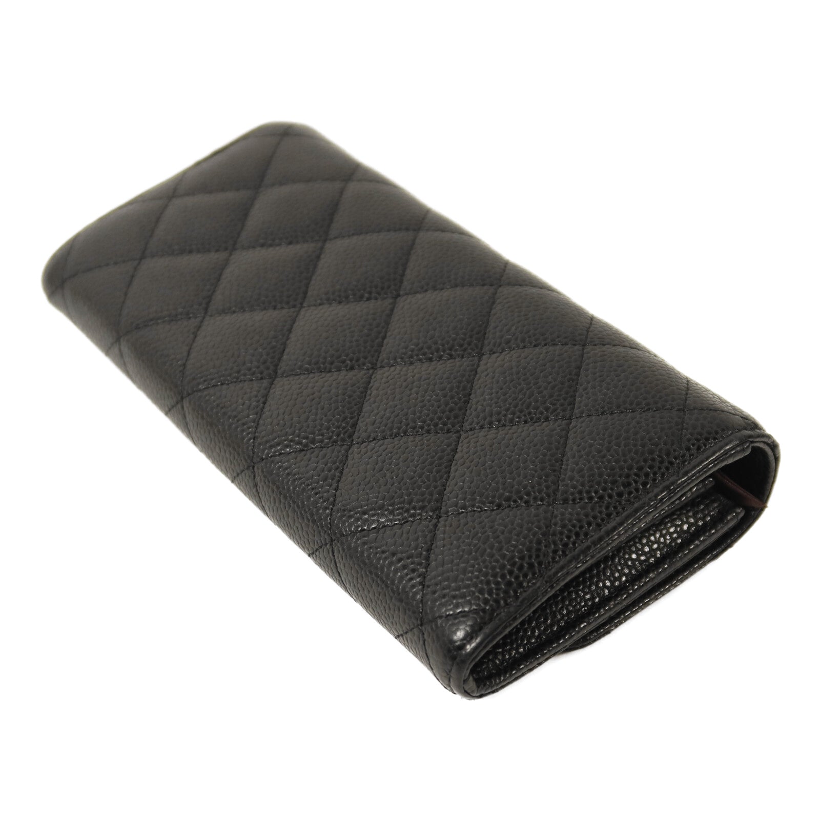 CHANEL 牛皮皮革Classic Long Wallet金扣長錢包