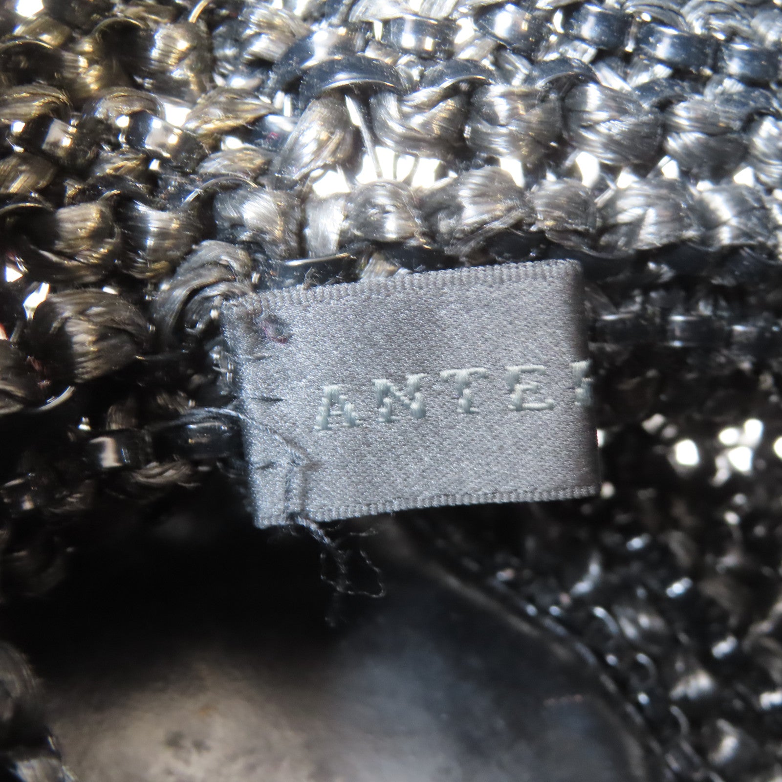 SELECTION PVC Anteprima Handbag黑扣手挽袋黑色