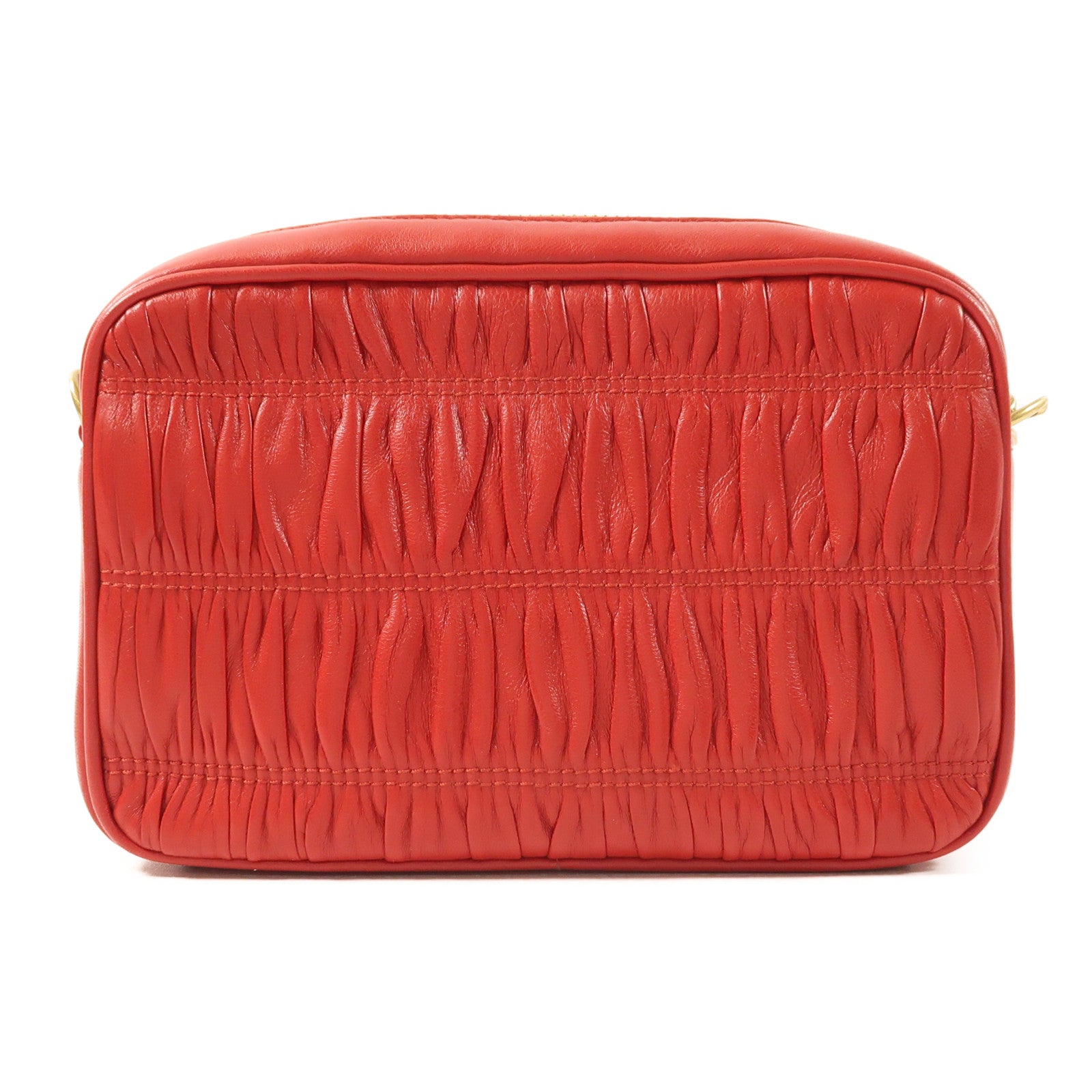 PRADA 羊皮皮革Shoulder Bag金扣肩背袋
