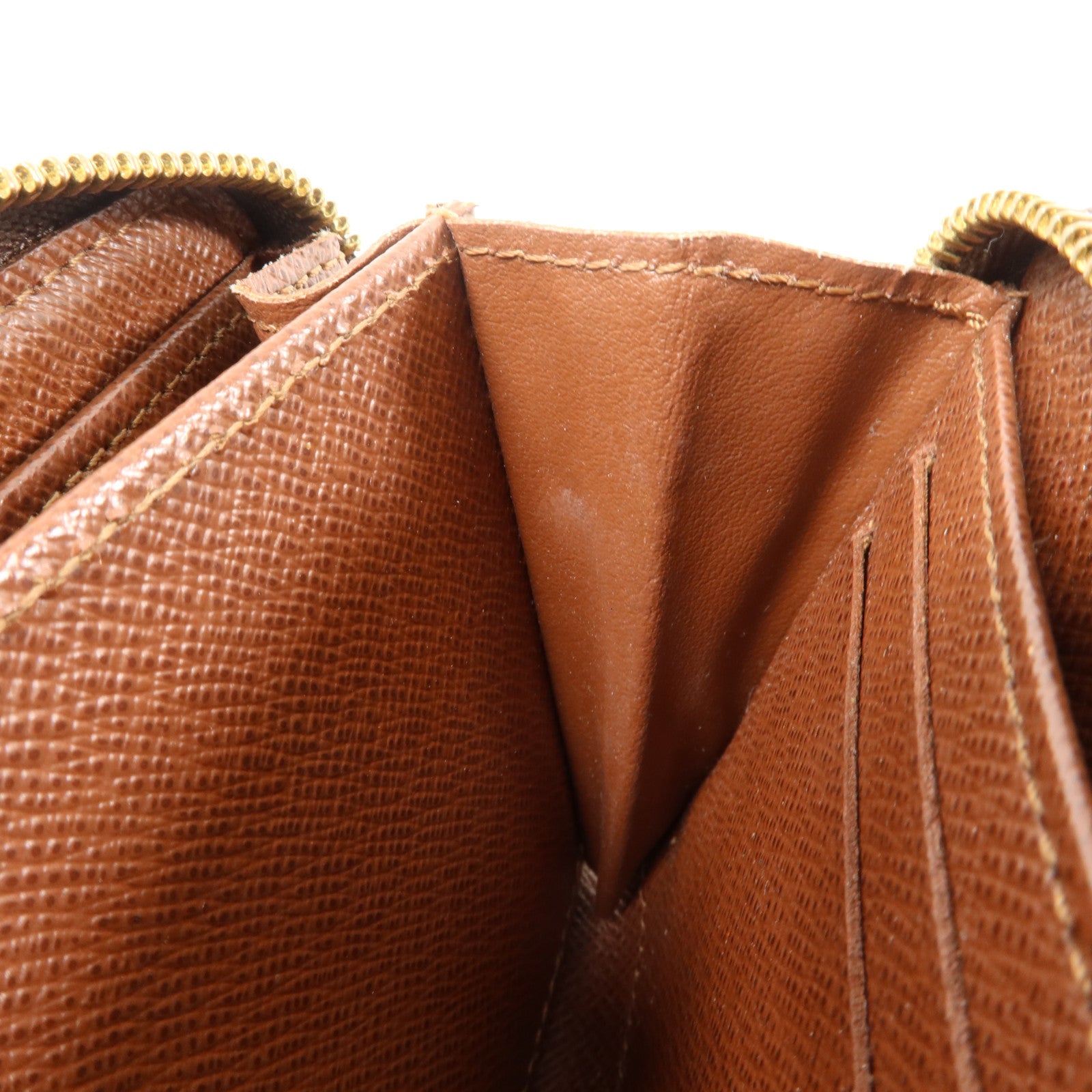 LOUIS VUITTON Monogram Zippy Coin Purse金扣零錢包棕色