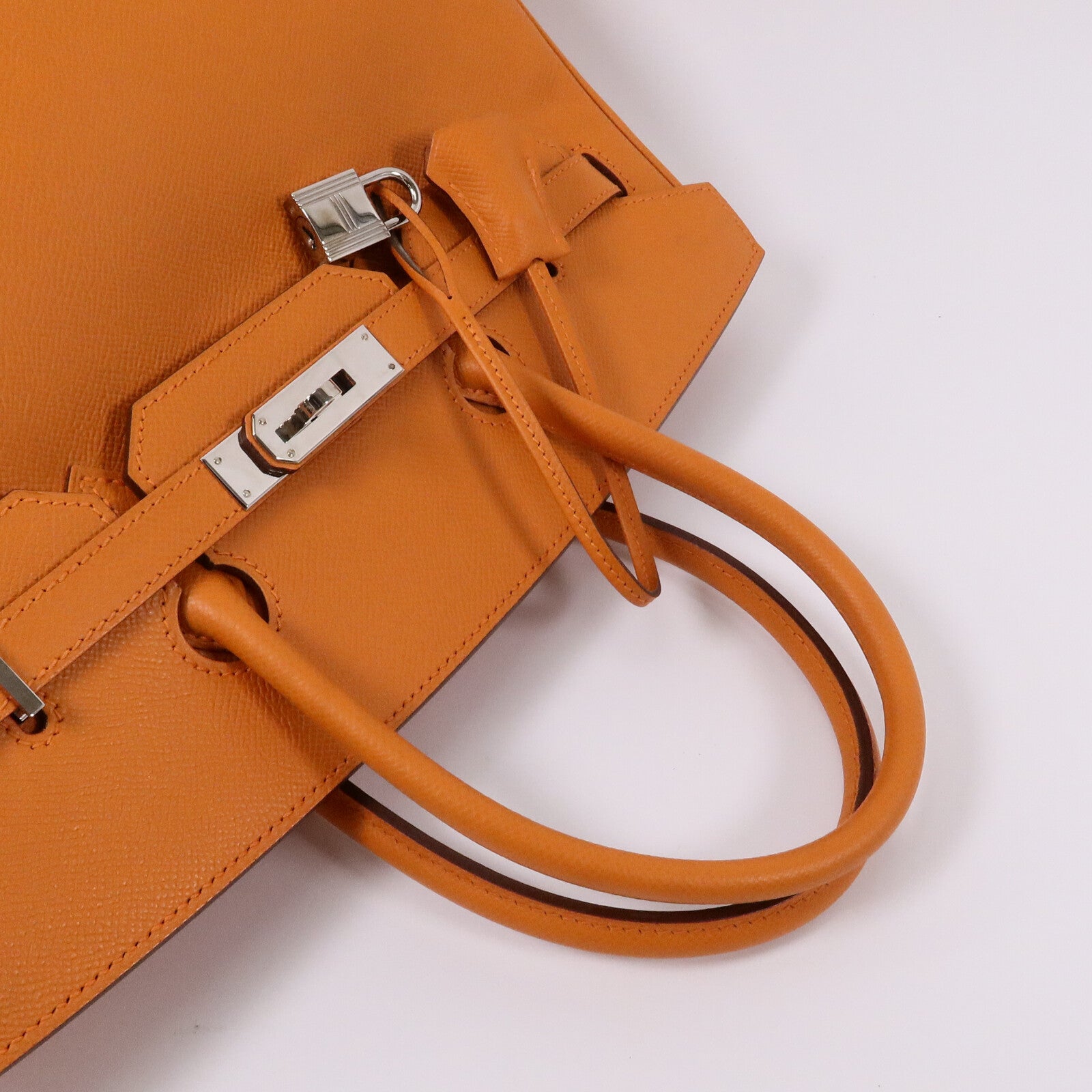 HERMES Epsom皮革Birkin 35手挽袋Orange