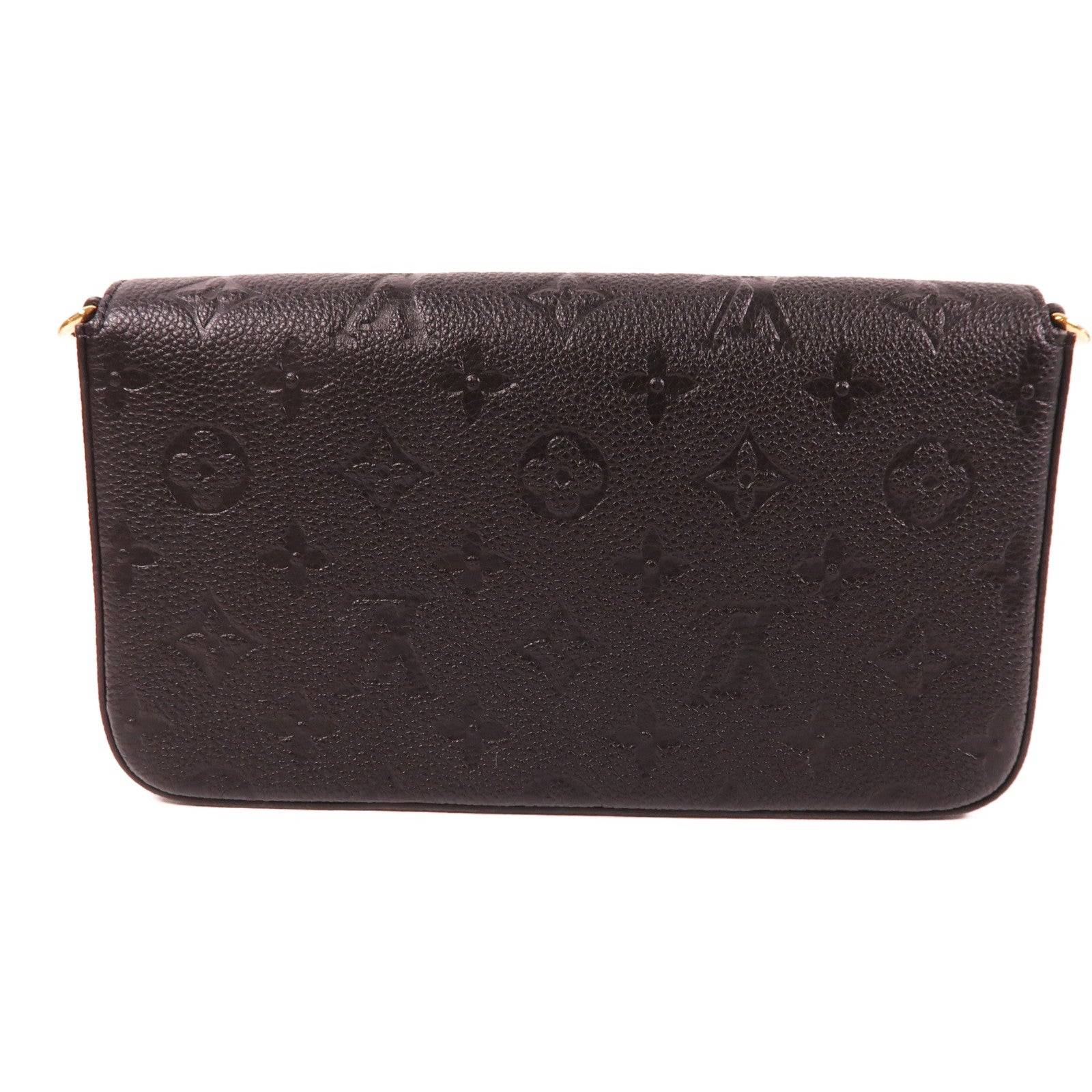 LOUIS VUITTON Monogram Empreinte Felicie Pochette金扣鏈帶肩背袋