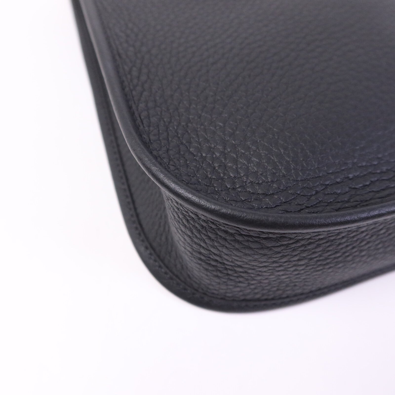 HERMES Clemence皮革Evelyne TPM金扣肩背袋Noir