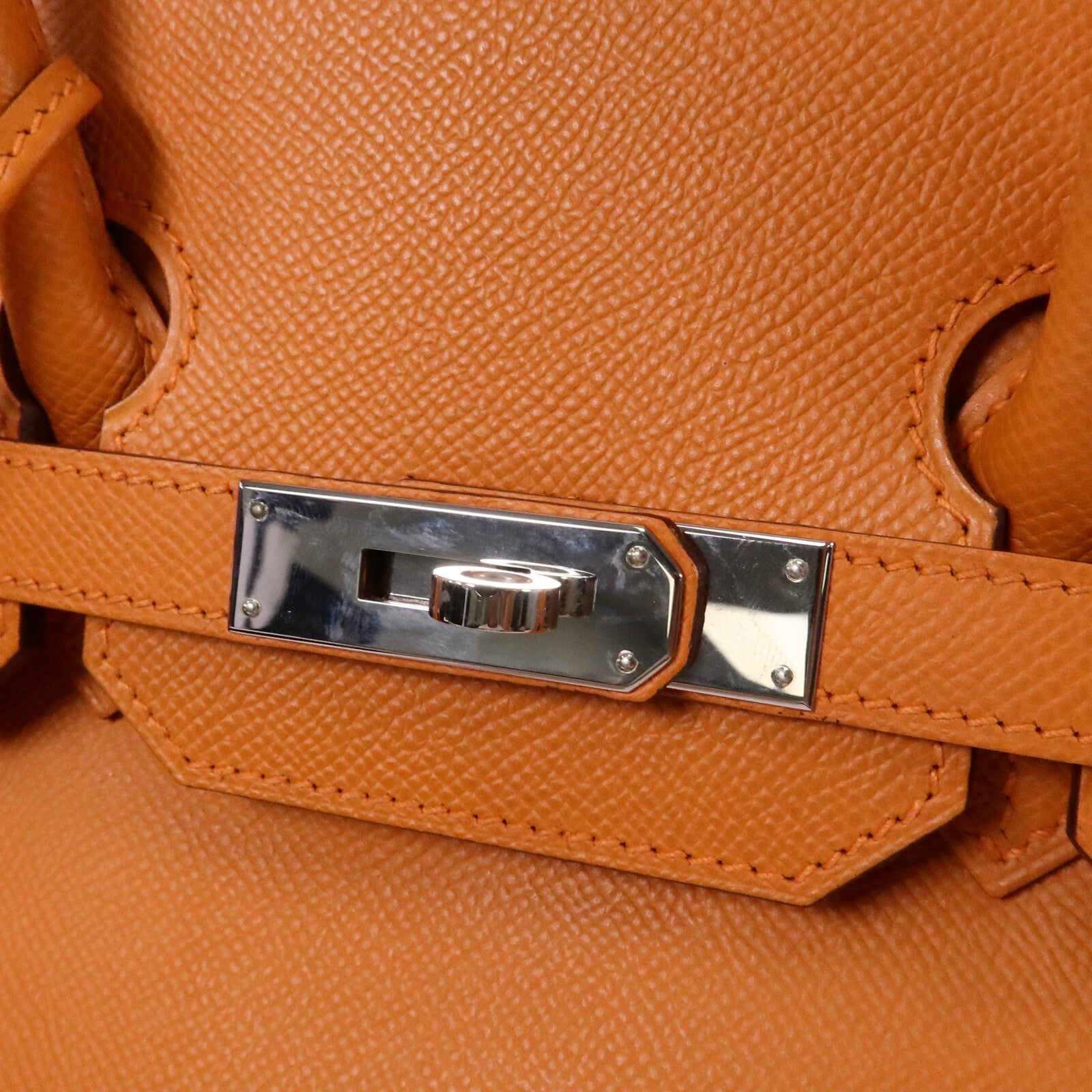 HERMES Epsom皮革Birkin 35手挽袋Orange