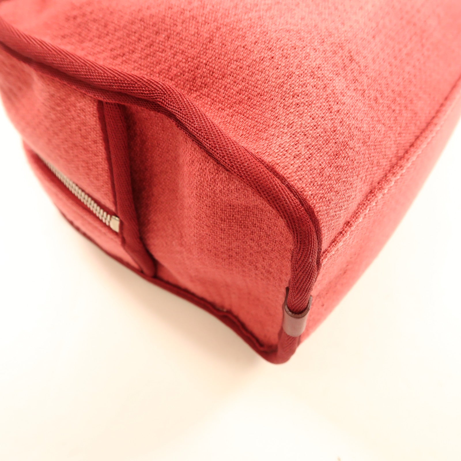 CHANEL 帆布Deauville Bowling Tote Bag銀扣手挽肩背兩用袋